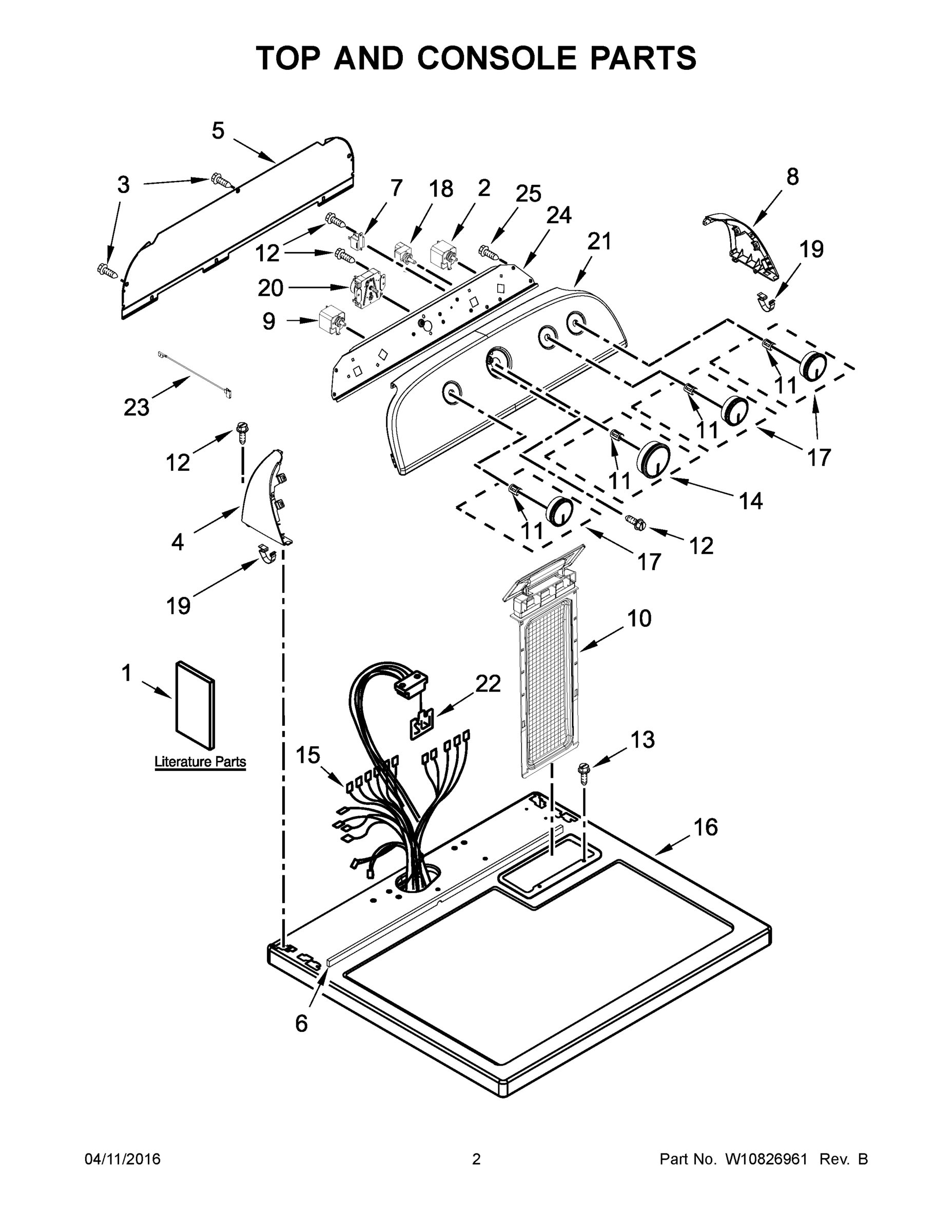 02 - TOP AND CONSOLE PARTS