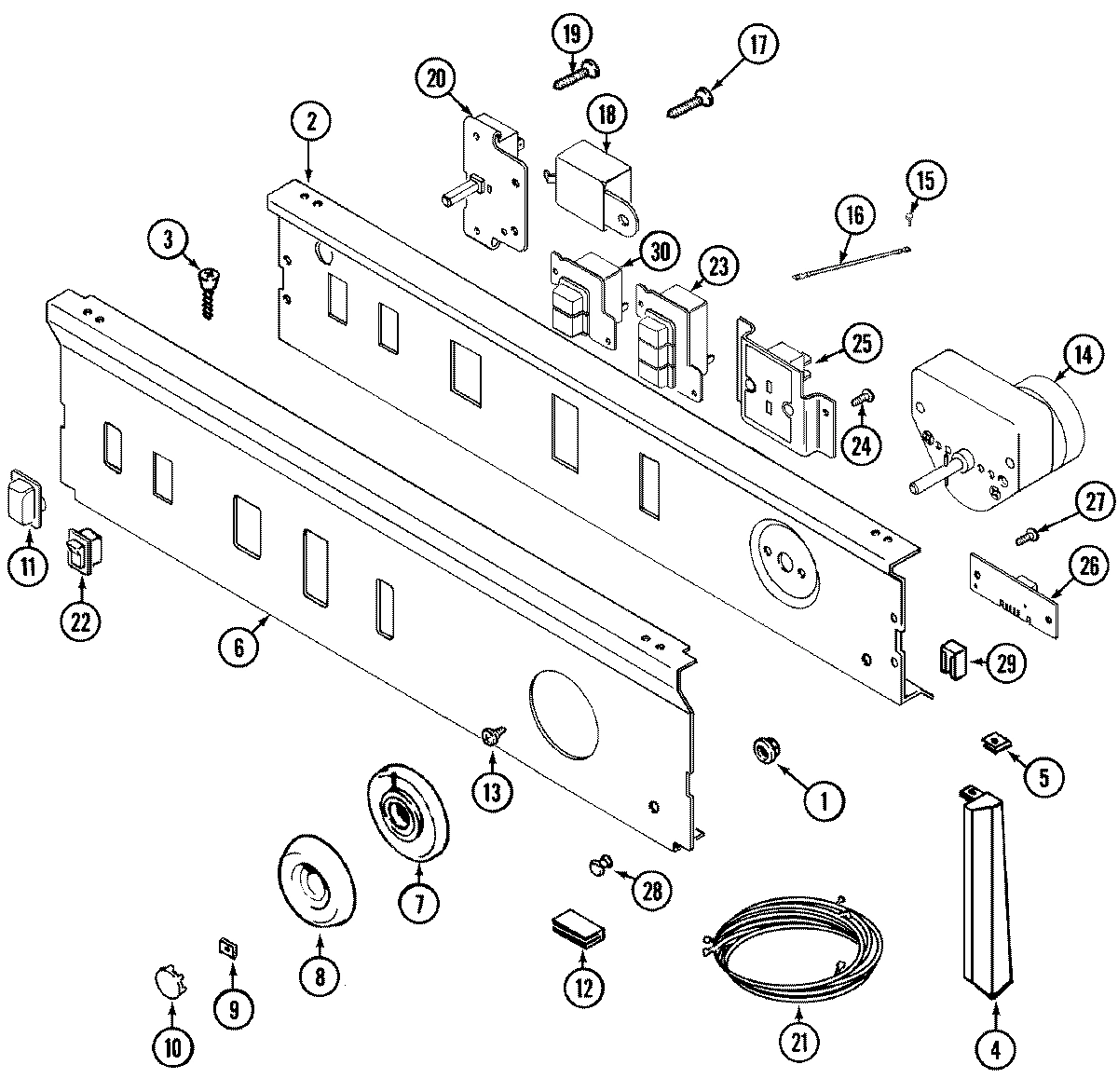 03 - CONTROL PANEL (LDE9804ACM & LDG9804AAM)
