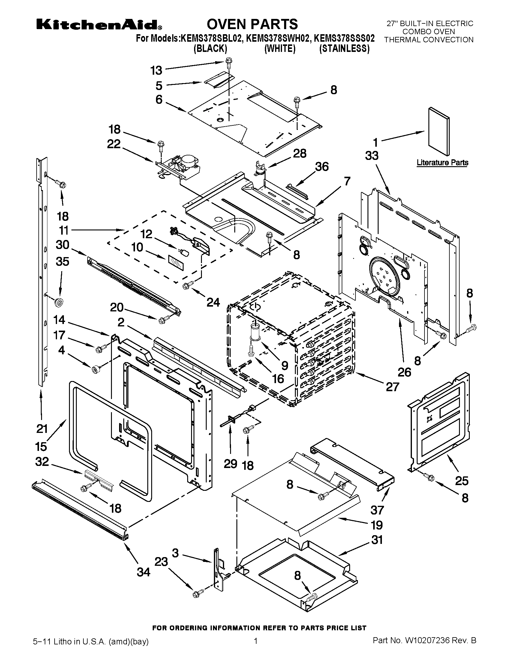 01 - OVEN PARTS