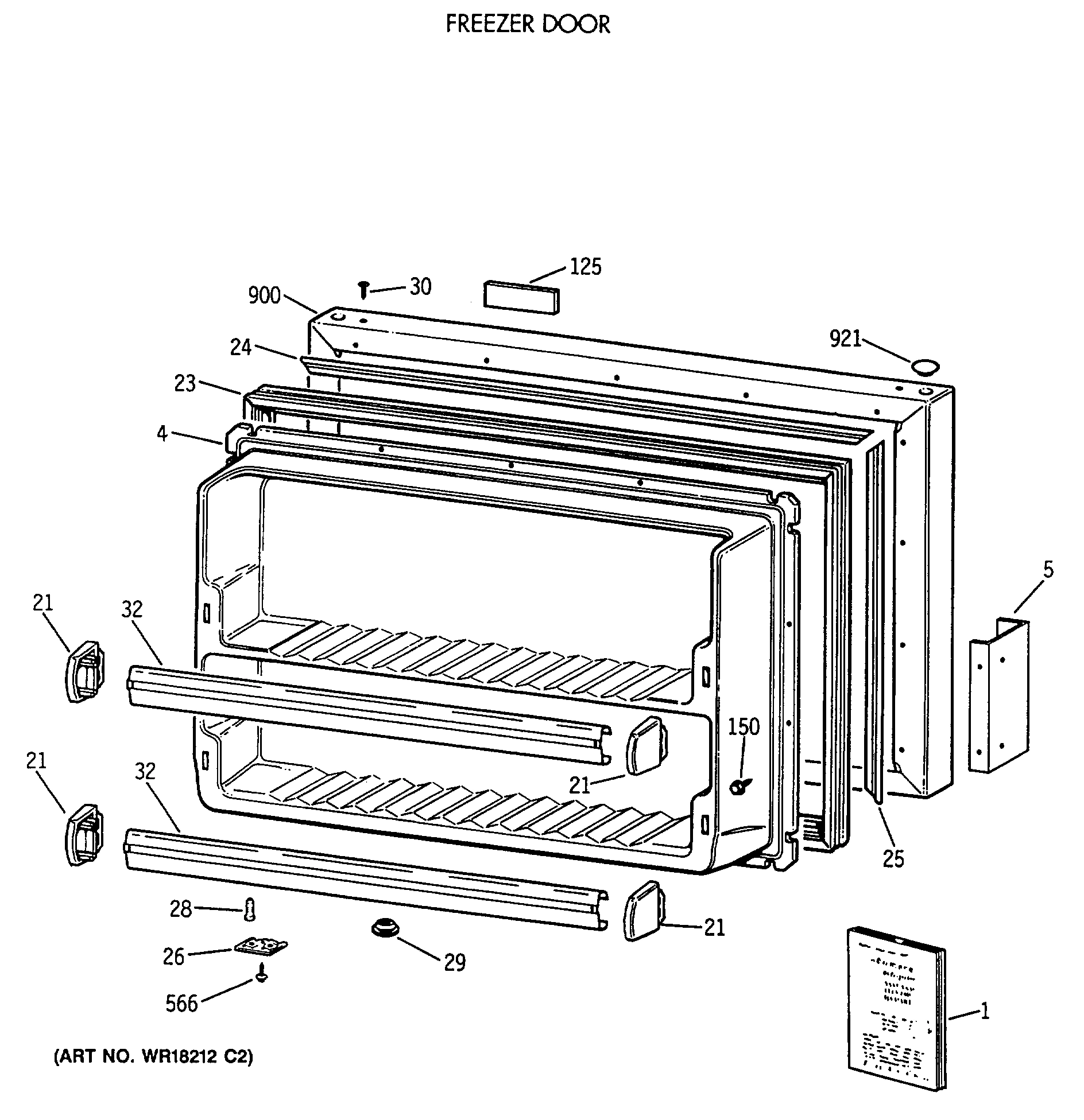FREEZER DOOR