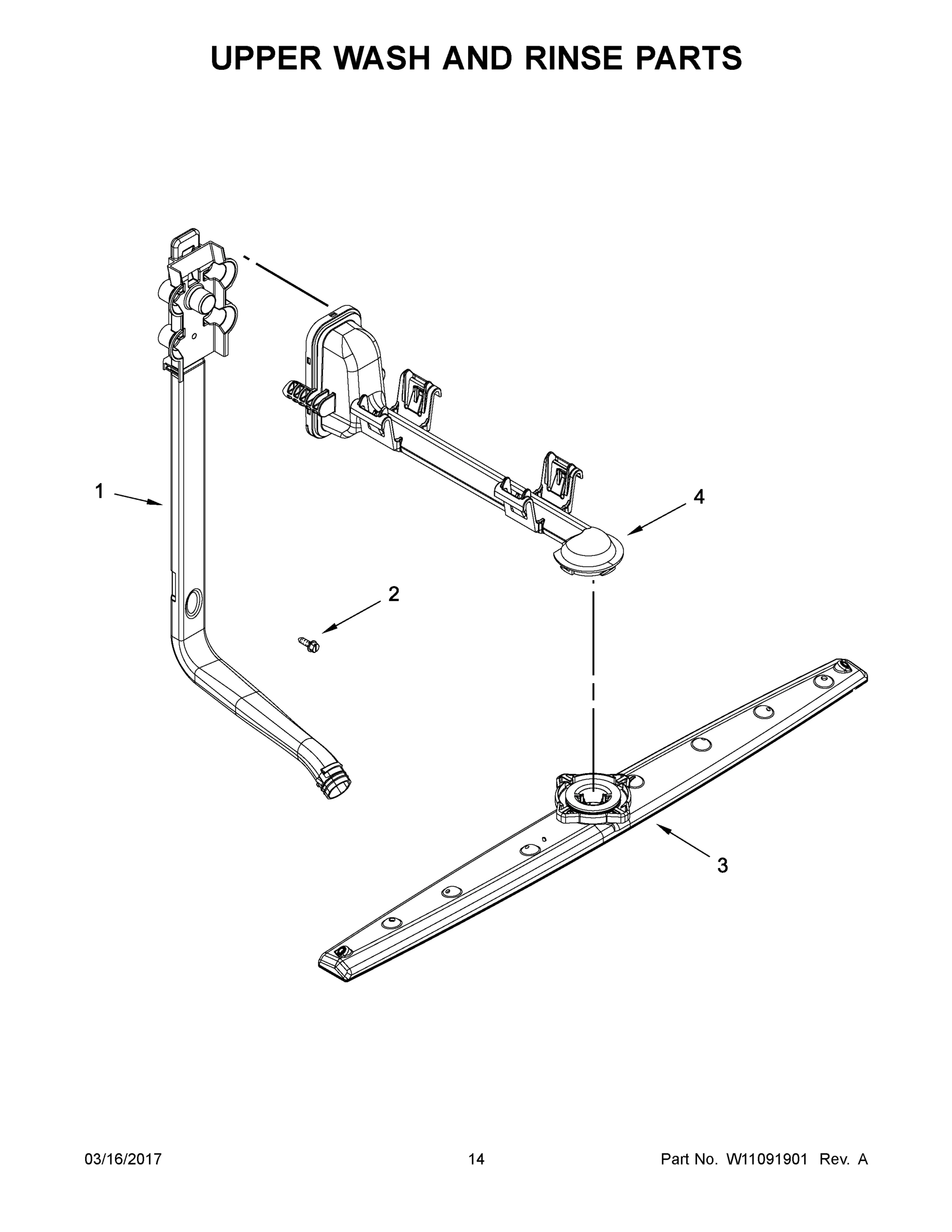 08 - UPPER WASH AND RINSE PARTS