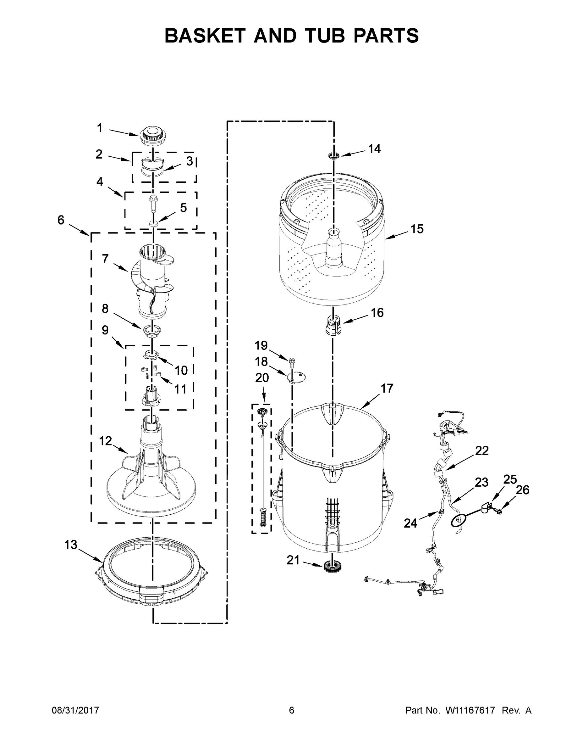 04 - BASKET AND TUB PARTS