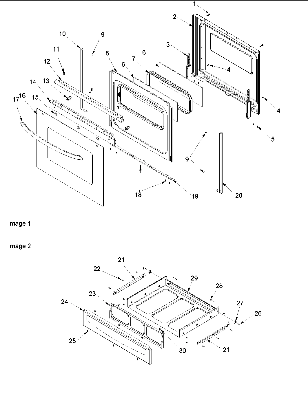 04 - Oven Door and Storage Drawer