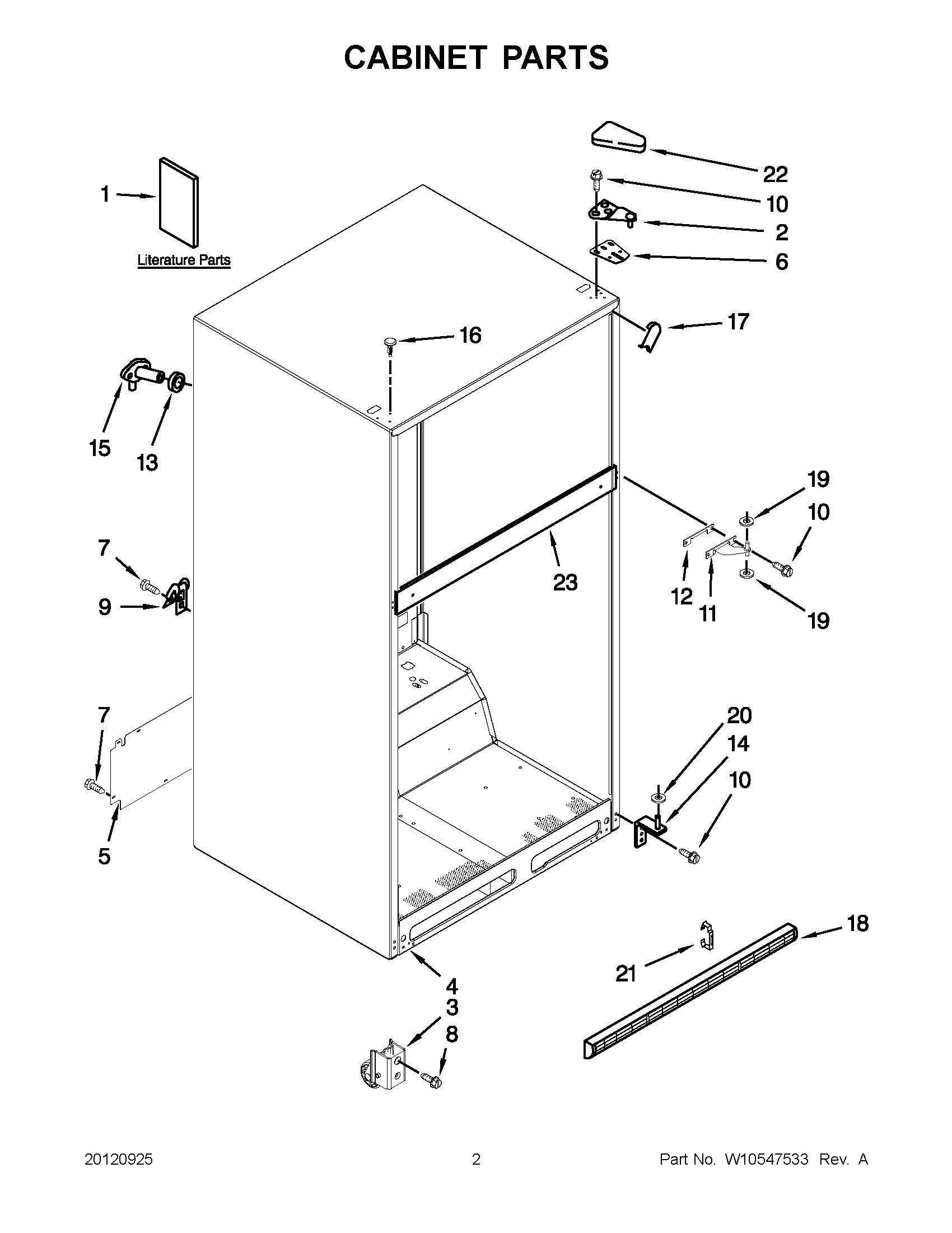 01 - CABINET PARTS