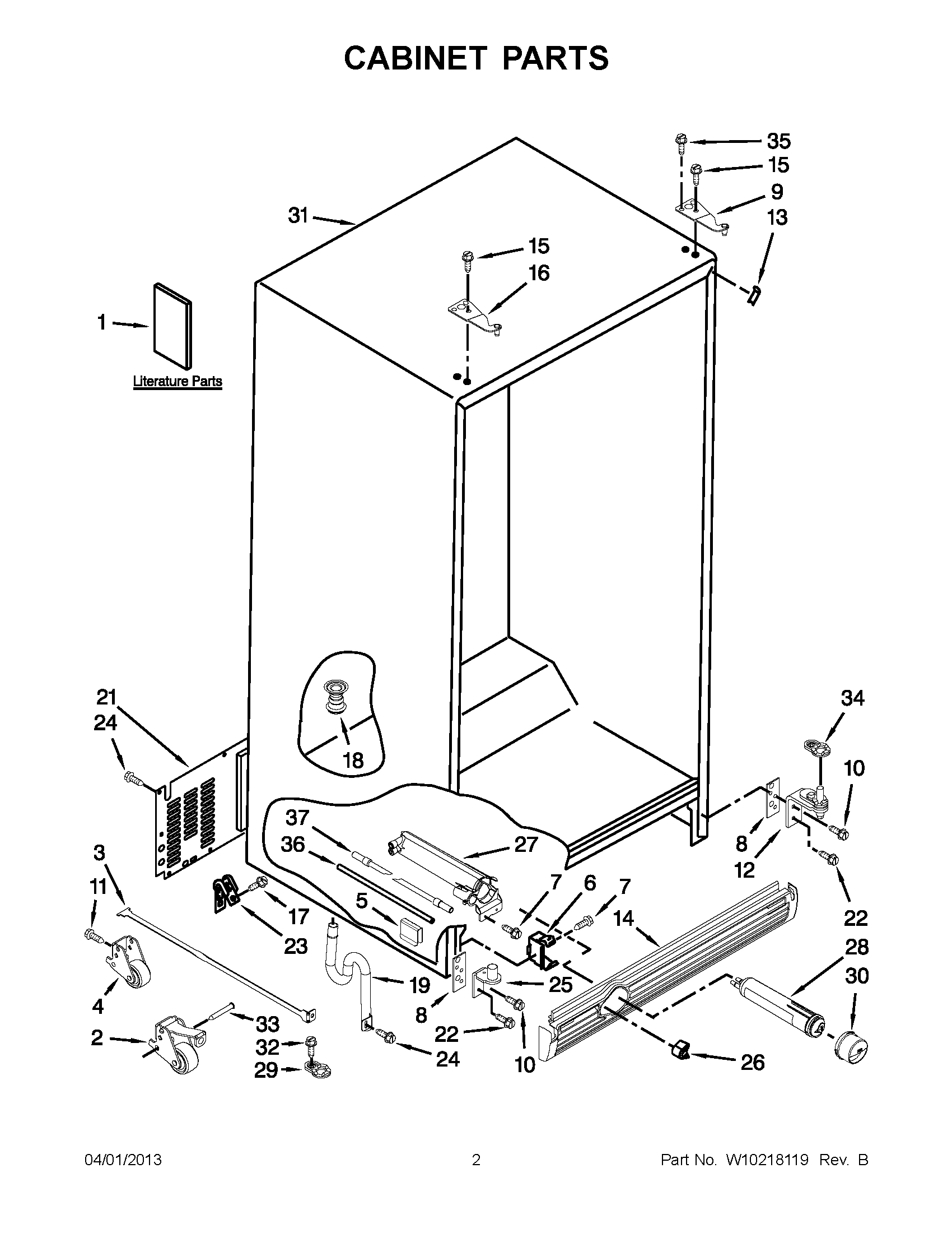 01 - CABINET PARTS