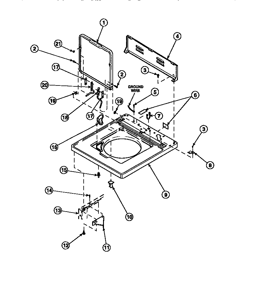 06 - CAB TOP/LOADING DR & CTRL HOOD REAR PAN