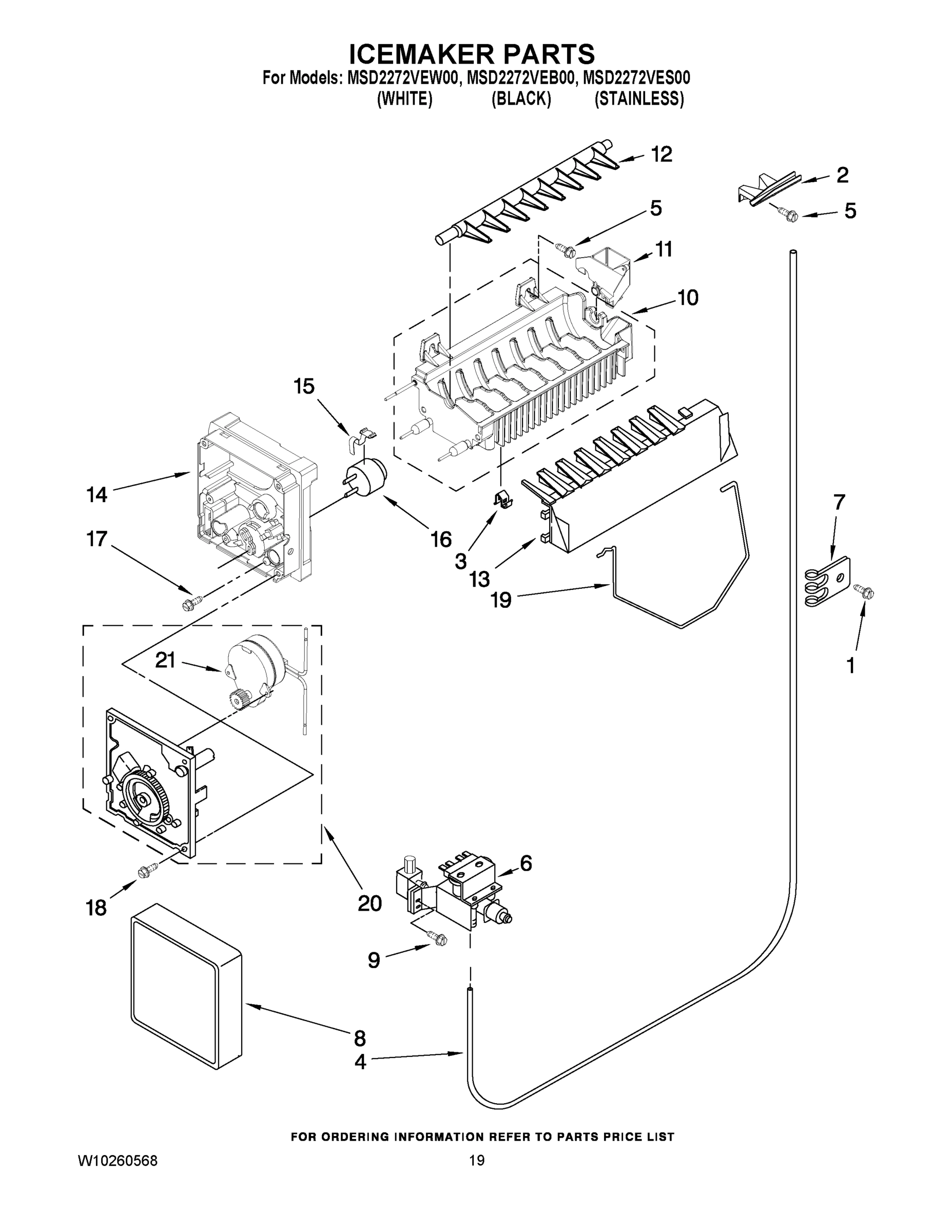 12 - ICEMAKER PARTS