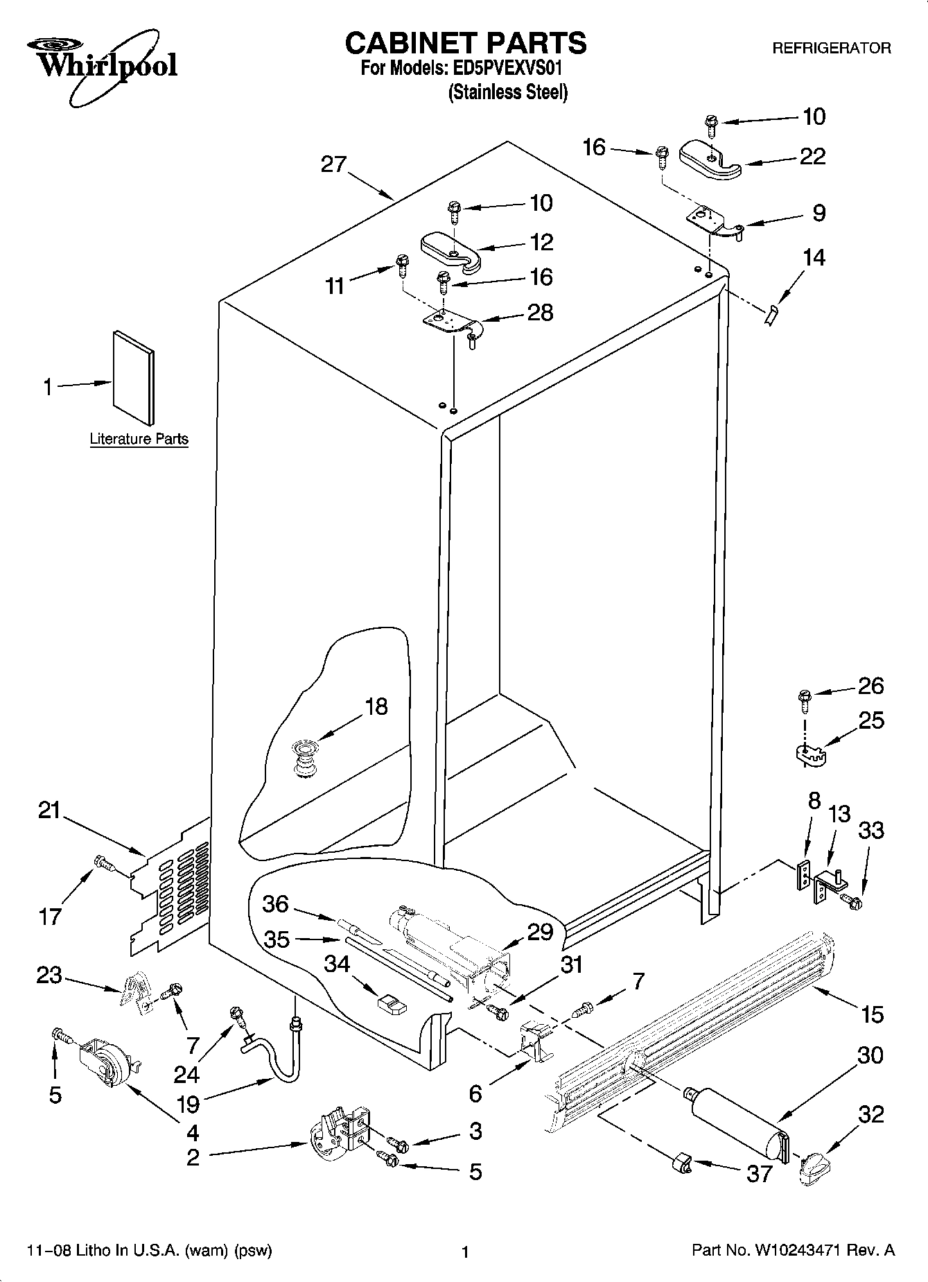 01 - CABINET PARTS