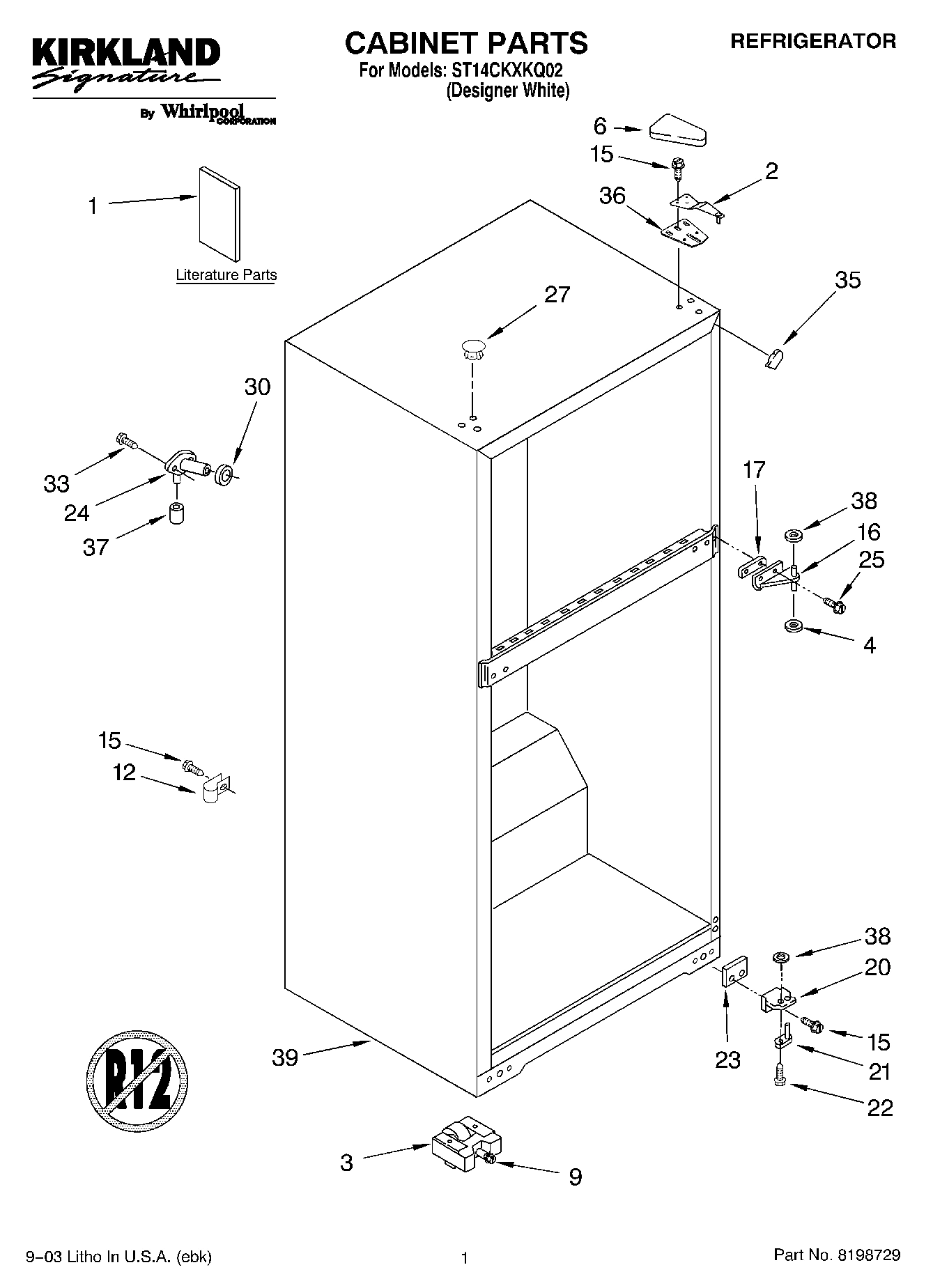 01 - CABINET PARTS