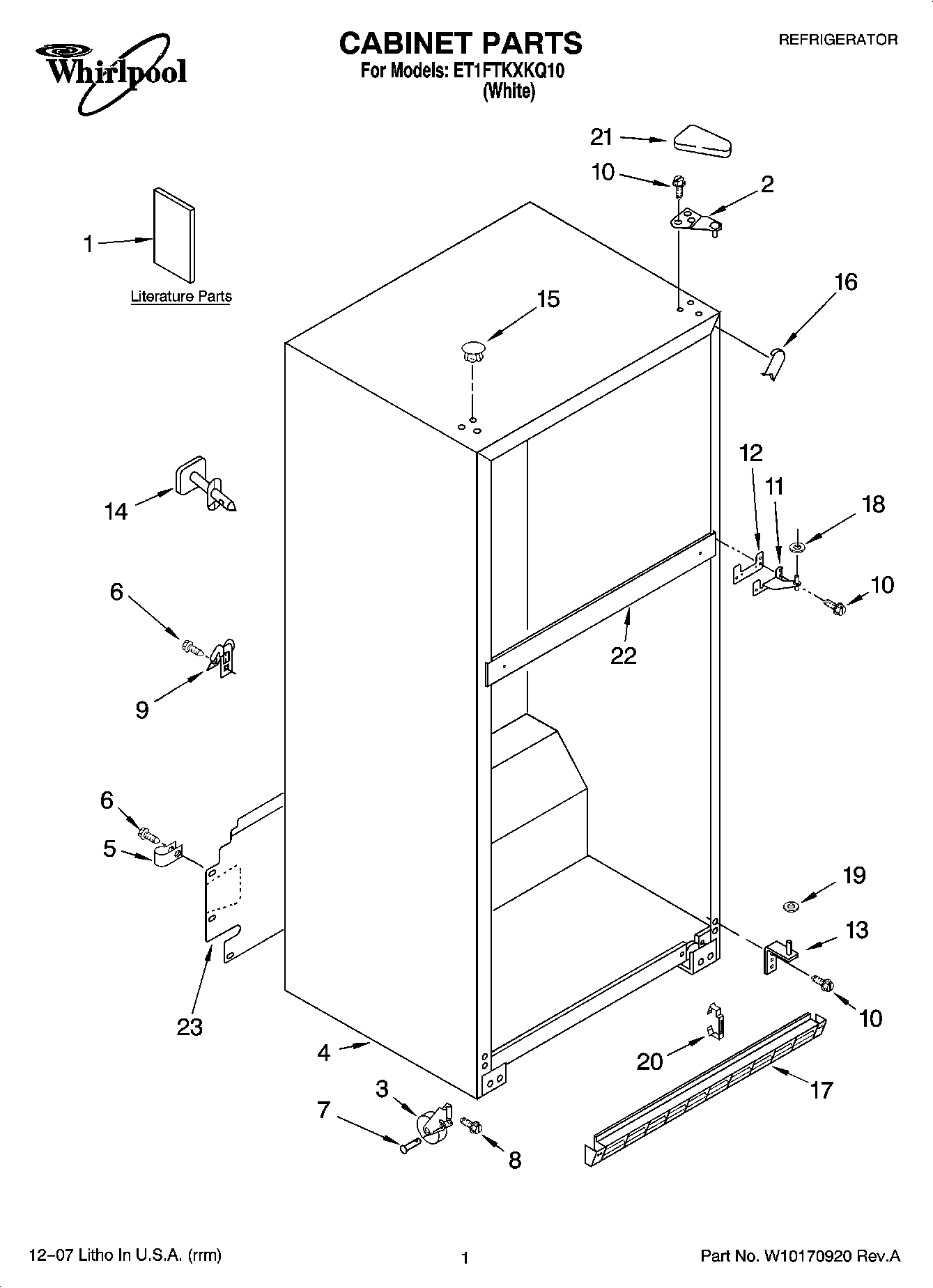 01 - CABINET PARTS