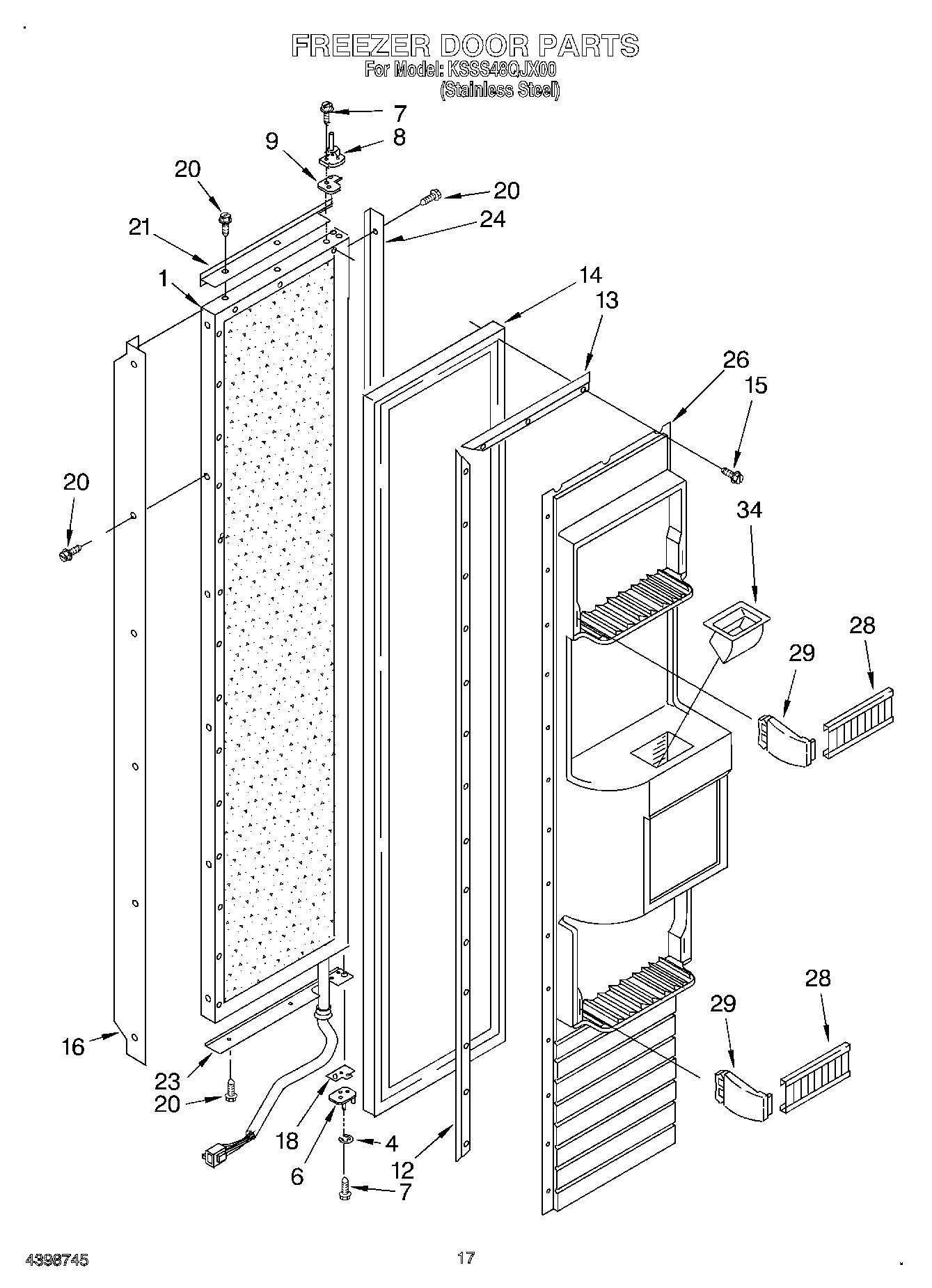 12 - FREEZER DOOR
