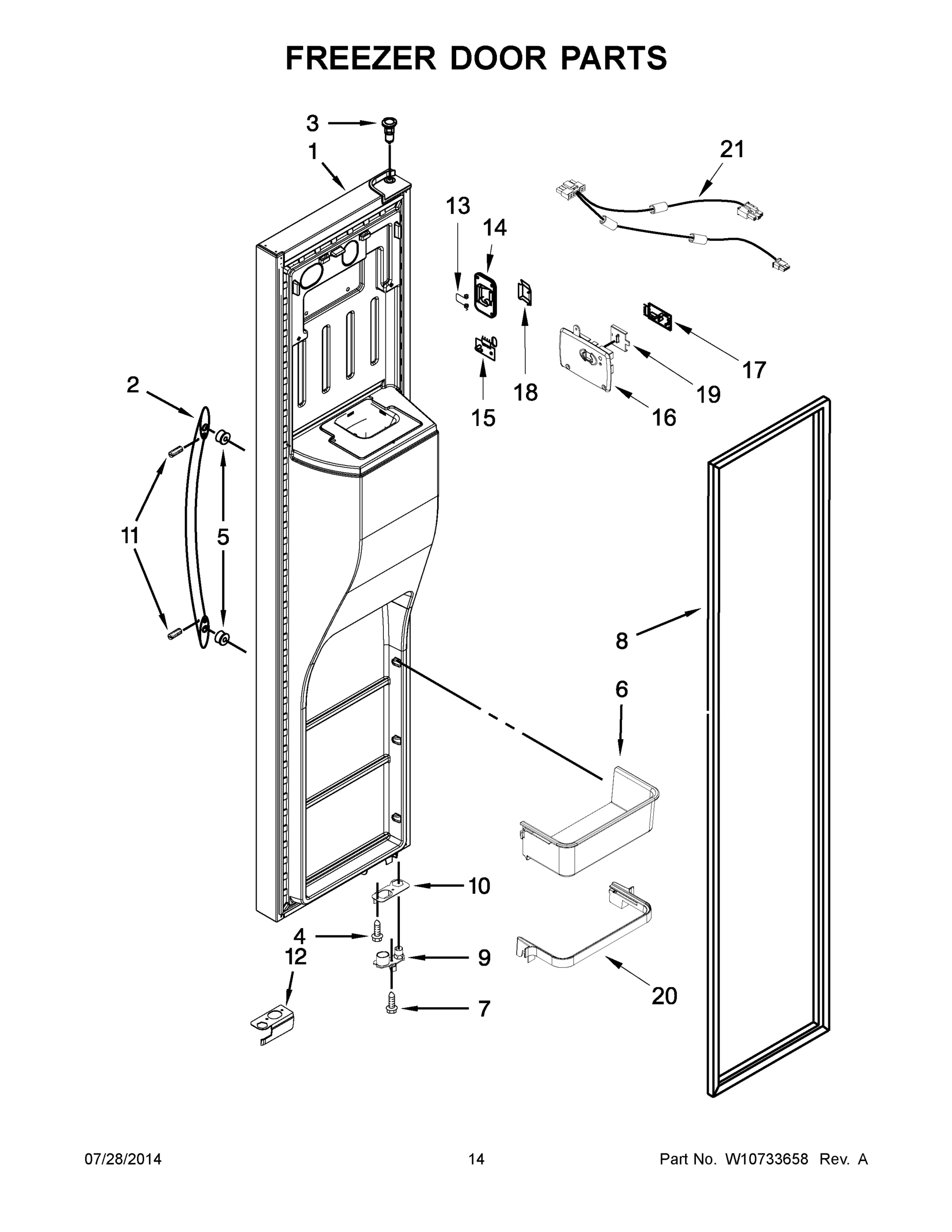 08 - FREEZER DOOR PARTS