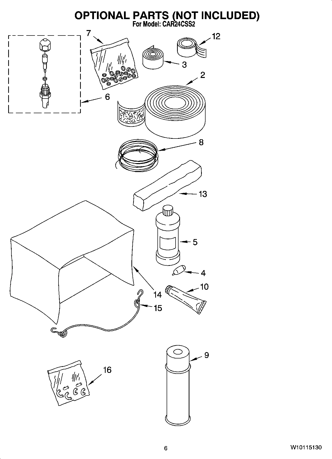 04 - OPTIONAL PARTS (NOT INCLUDED)