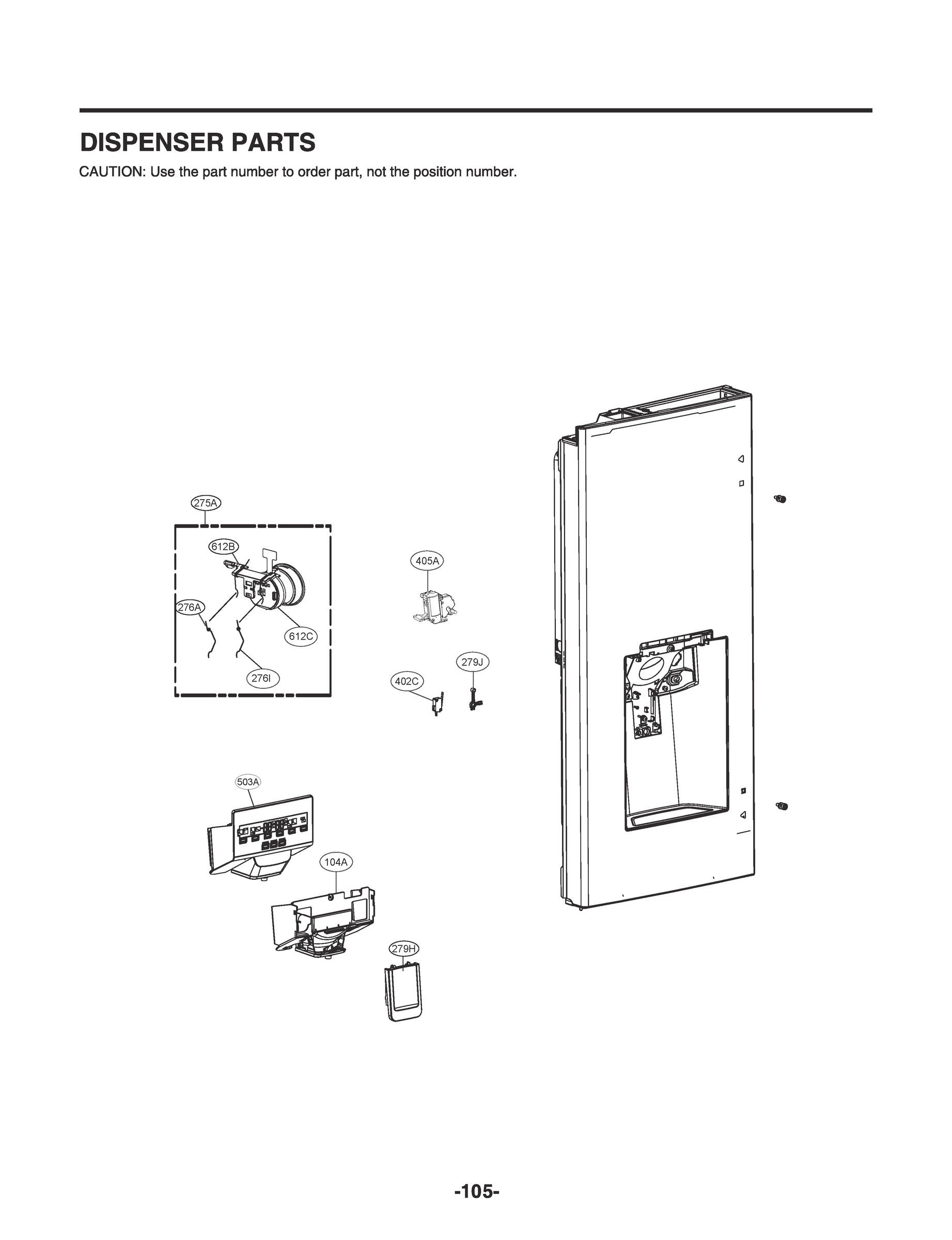 DISPENSER PARTS