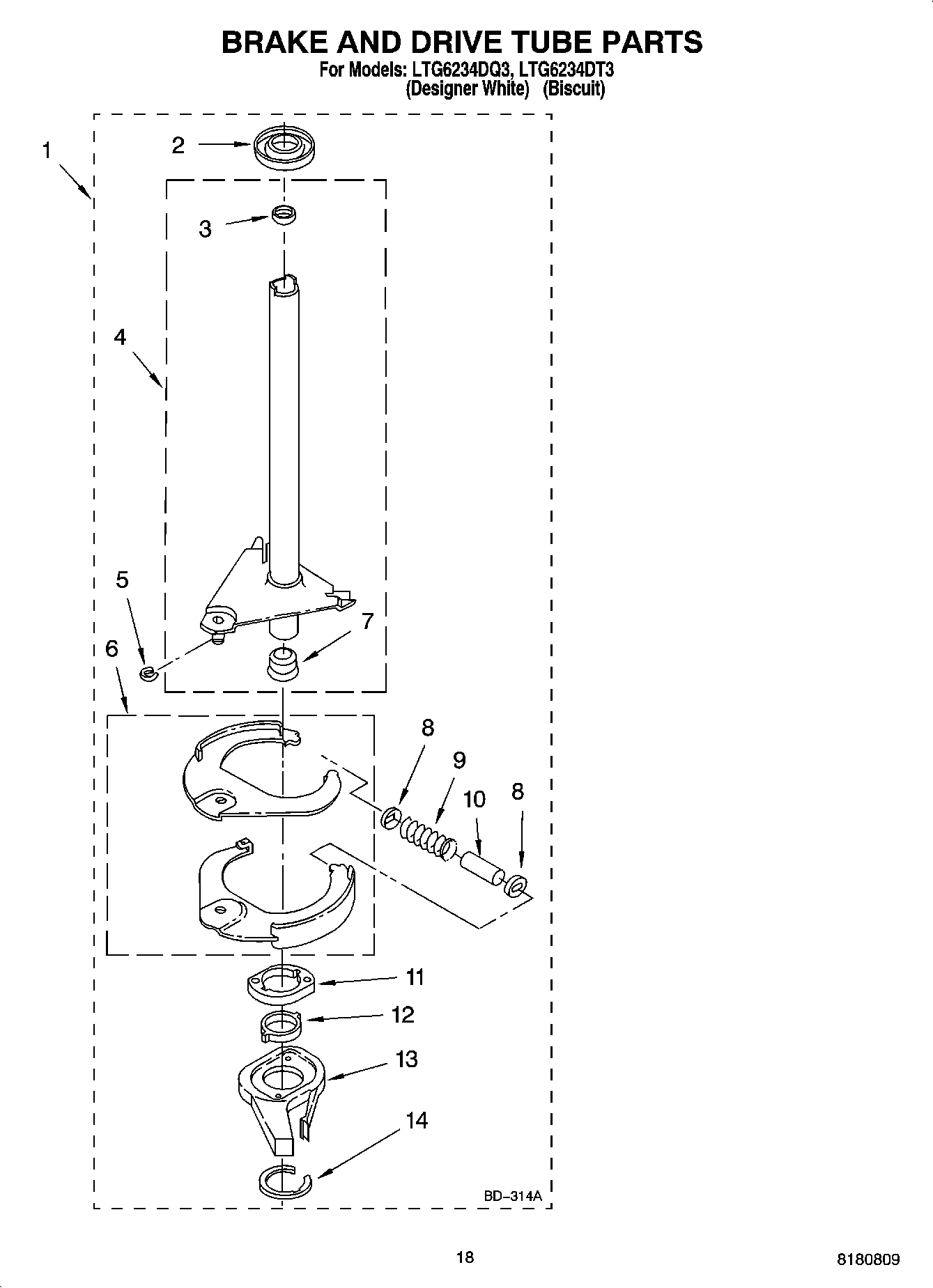 12 - BRAKE AND DRIVE TUBE PARTS