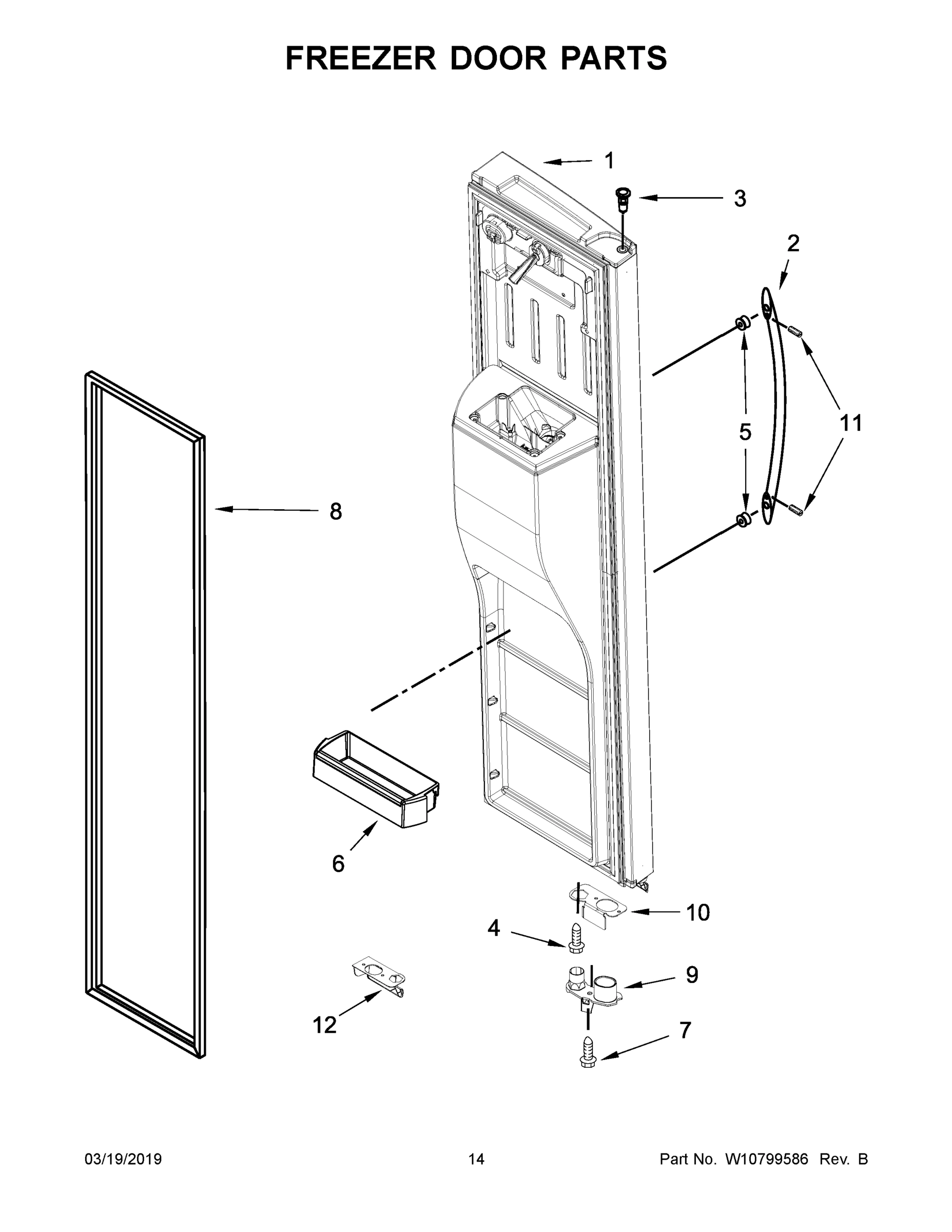 08 - FREEZER DOOR PARTS