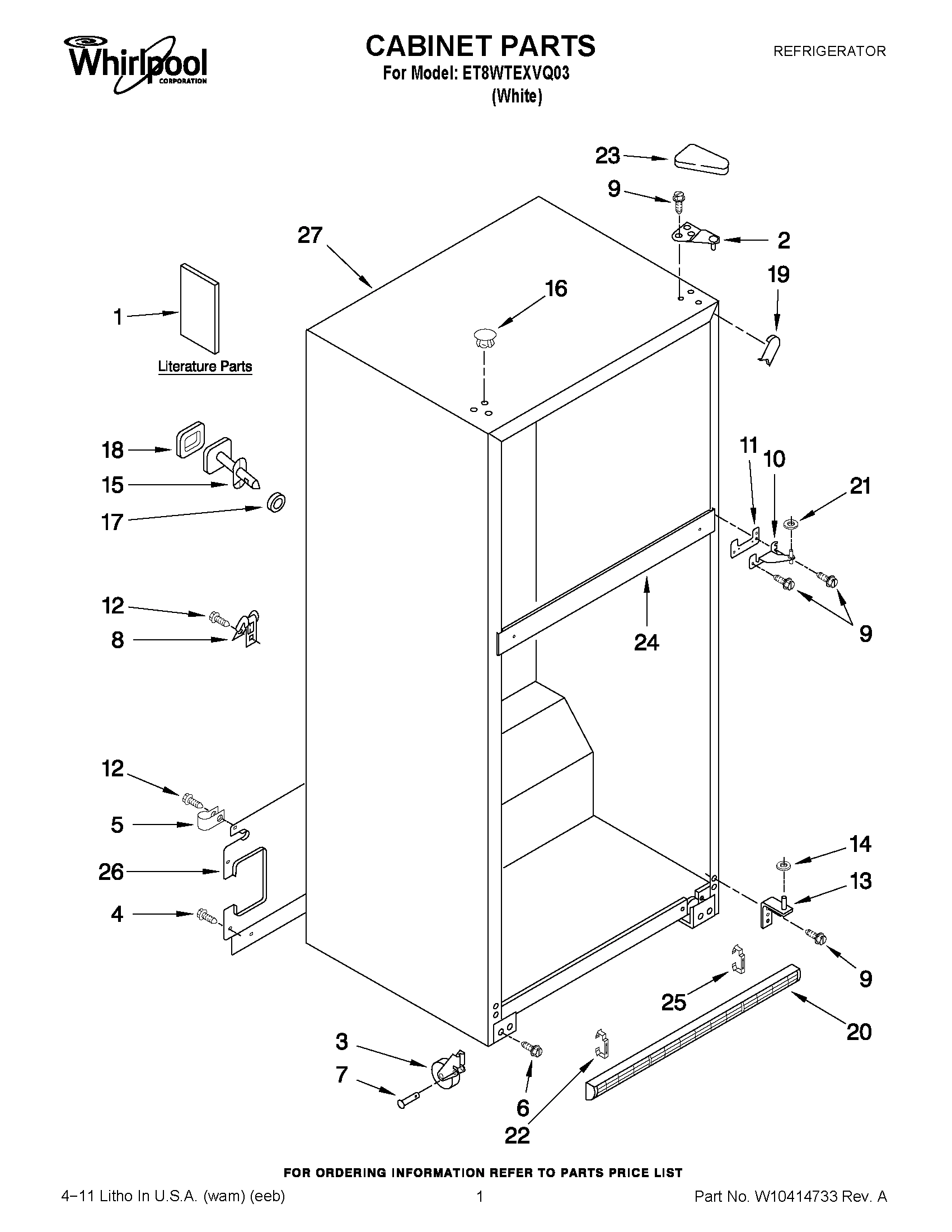 01 - CABINET PARTS