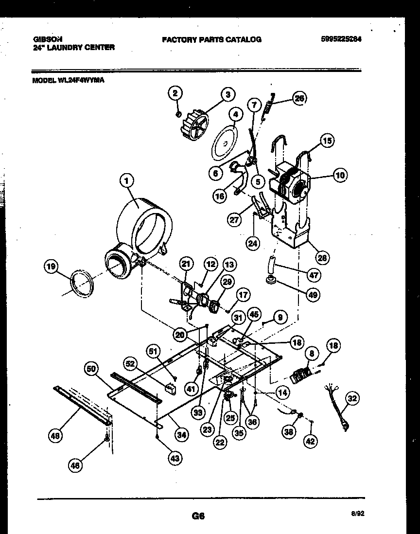 04 - BLOWER, IDLER ARM CLUTCH AND MOTOR