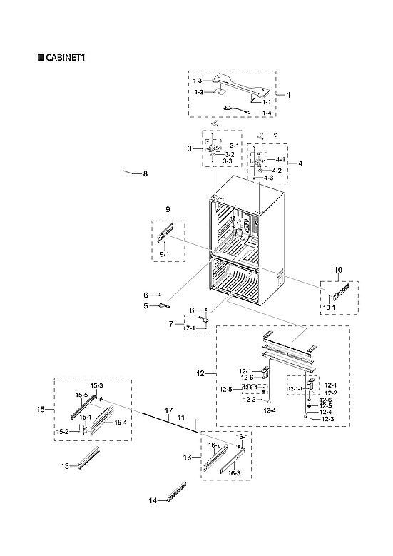 CABINET 1 PARTS