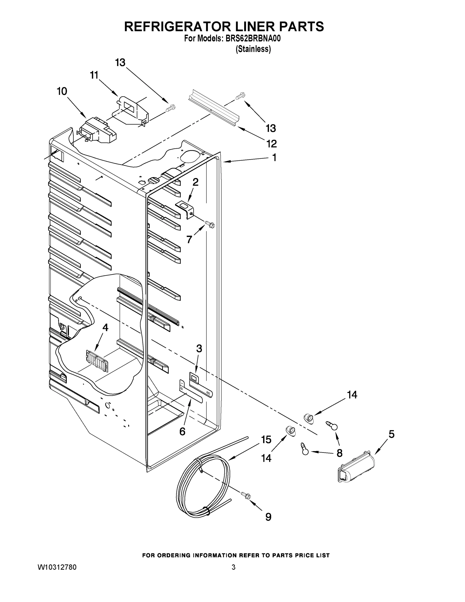 02 - REFRIGERATOR LINER PARTS