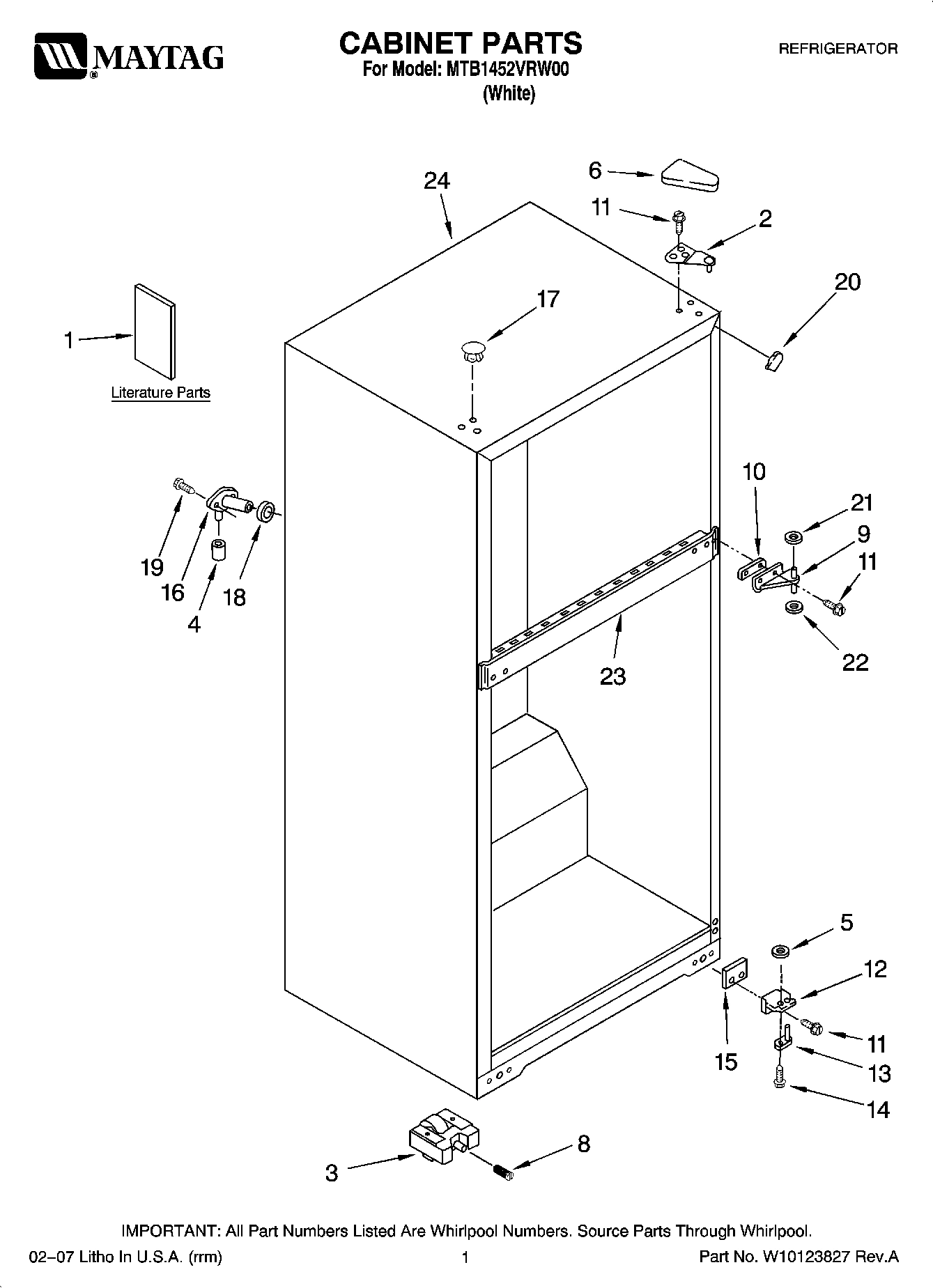 01 - CABINET PARTS
