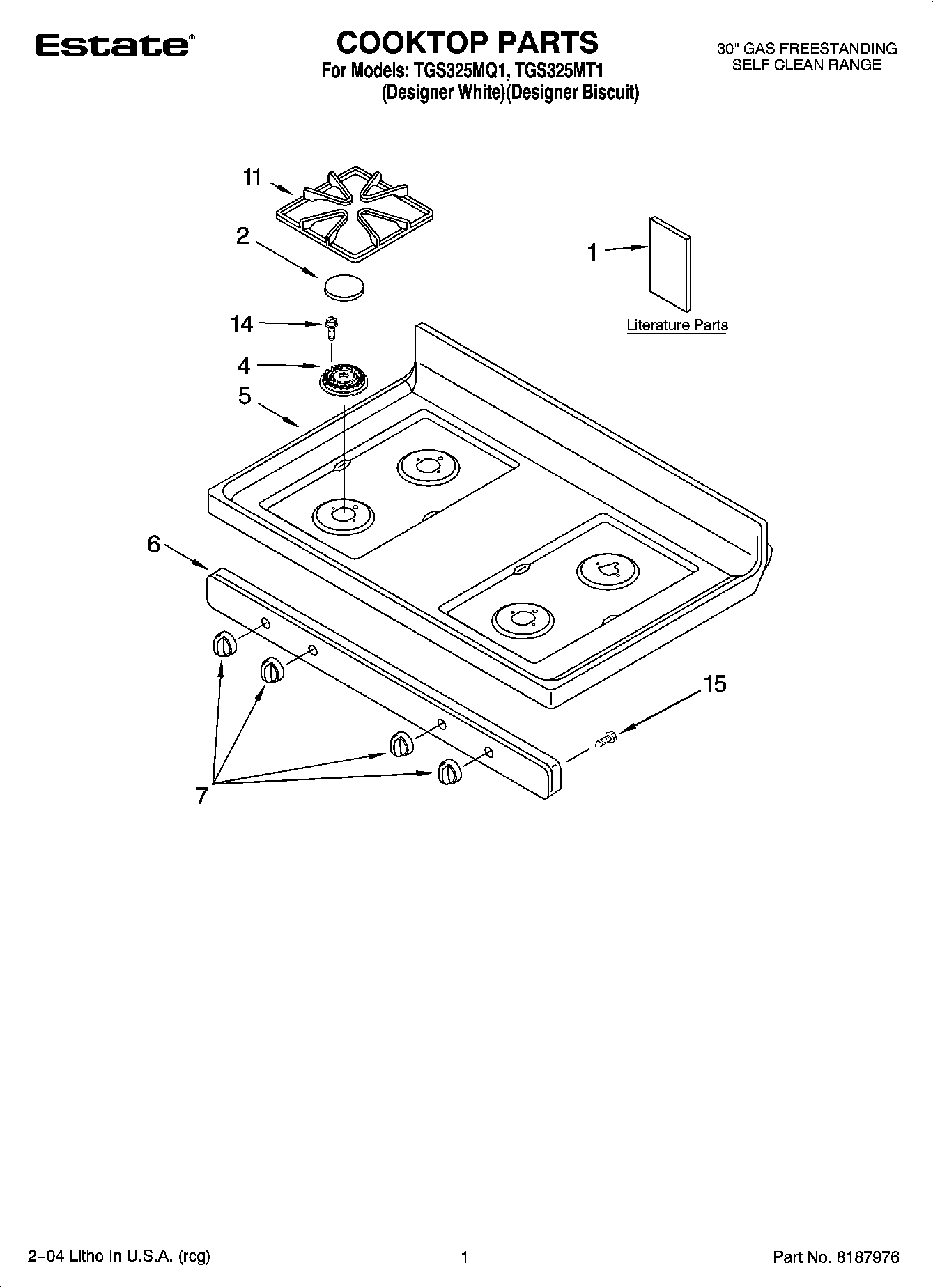 01 - COOKTOP PARTS