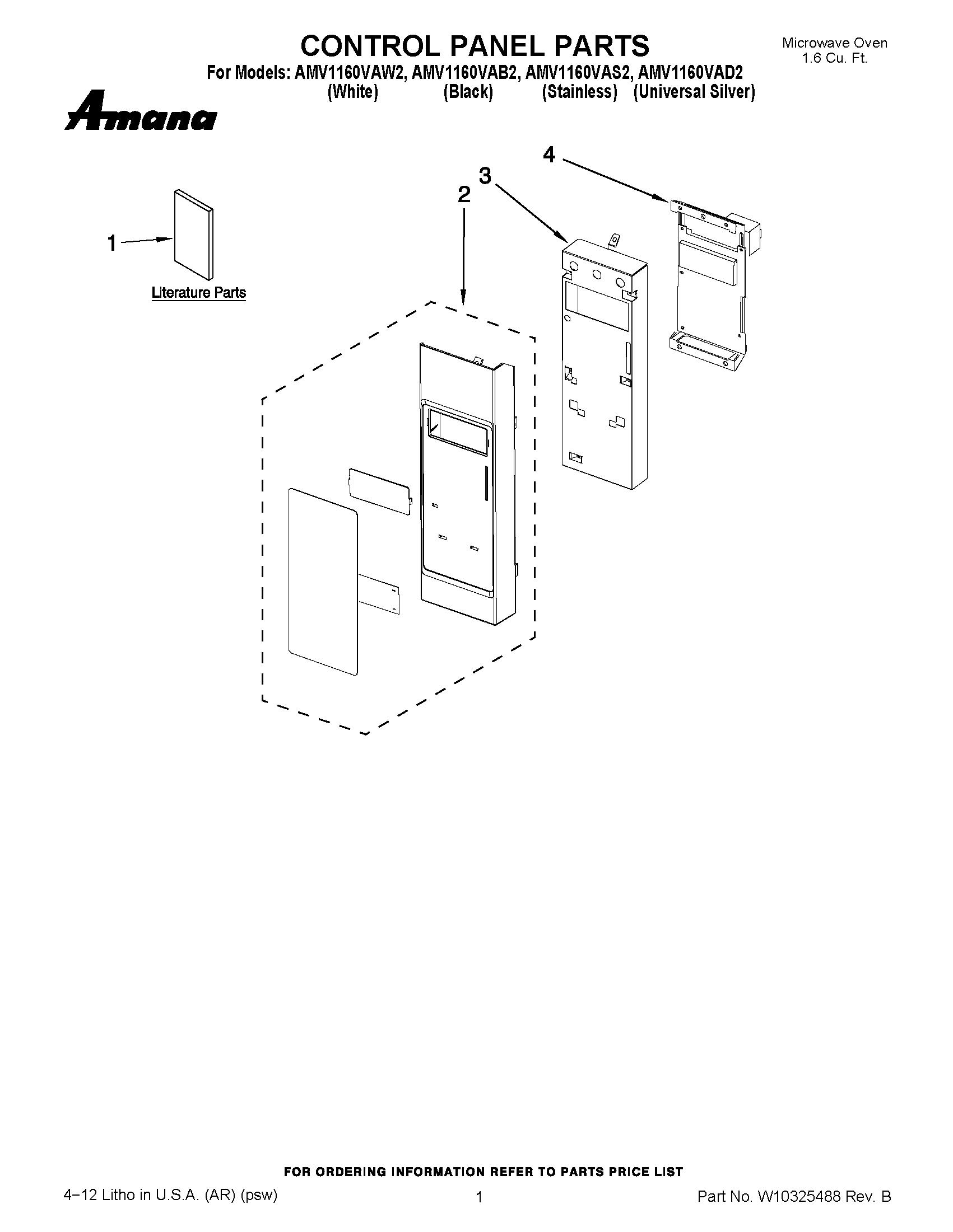 01 - CONTROL PANEL PARTS