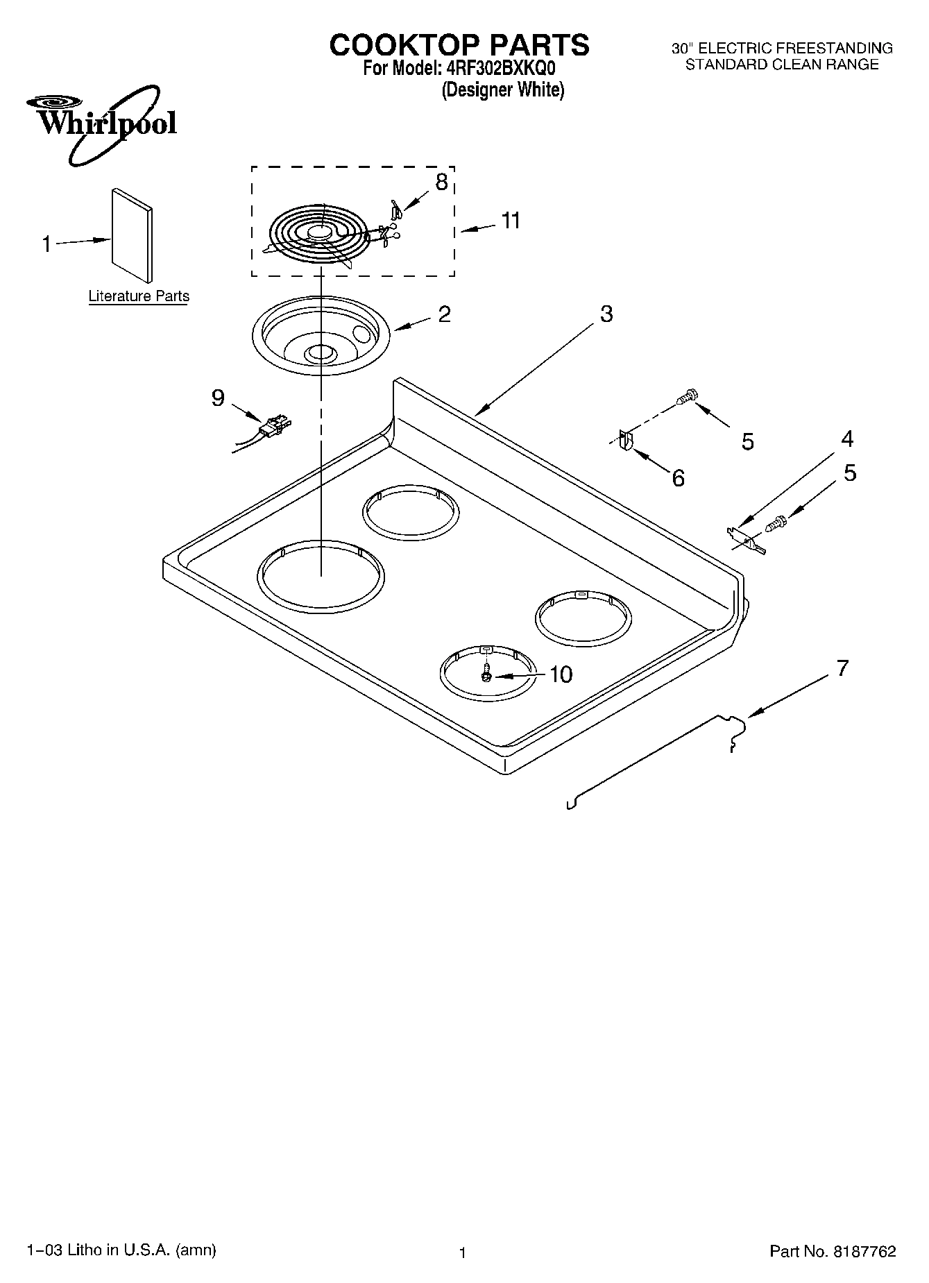 01 - COOKTOP PARTS