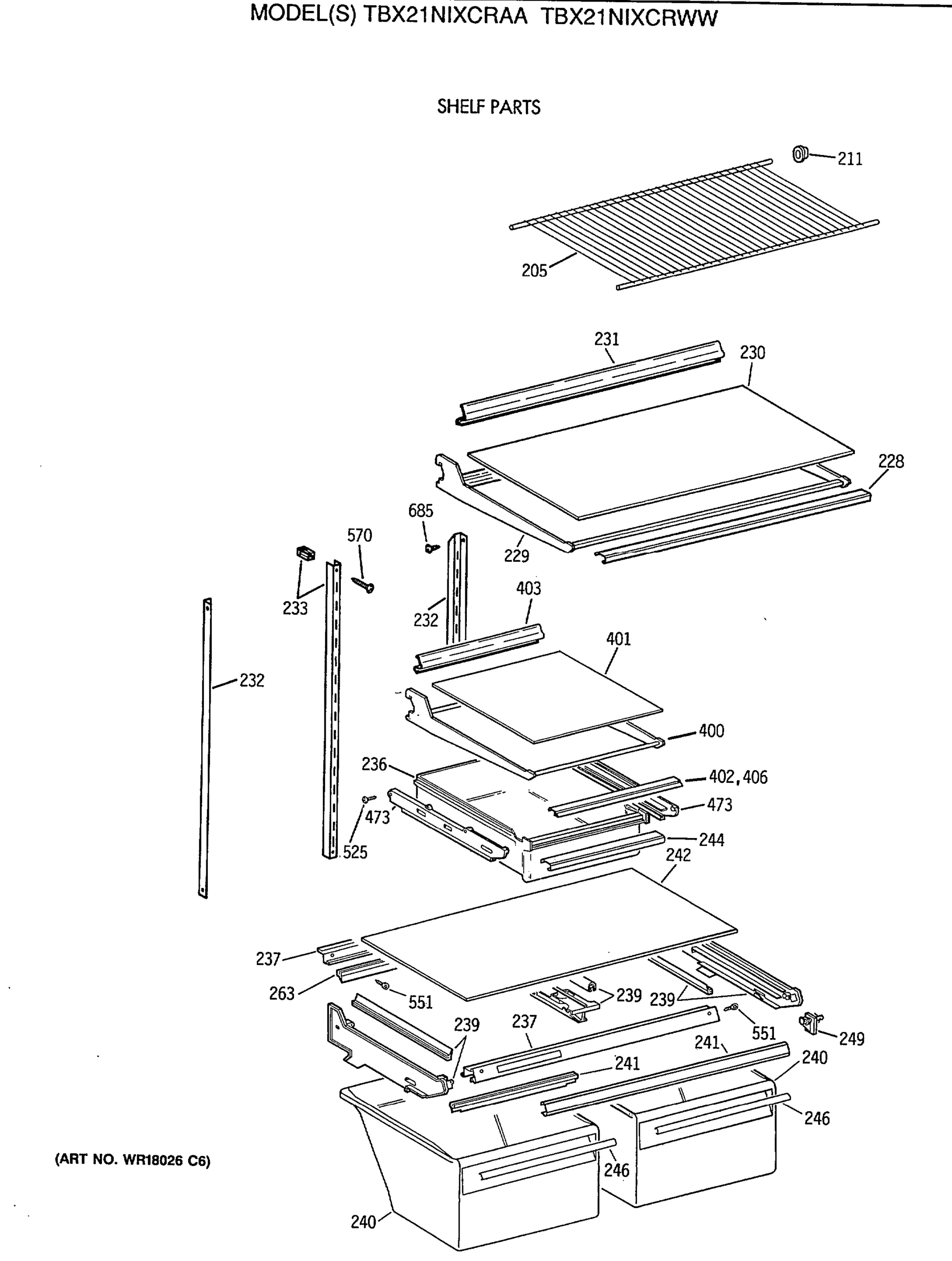 SHELF PARTS