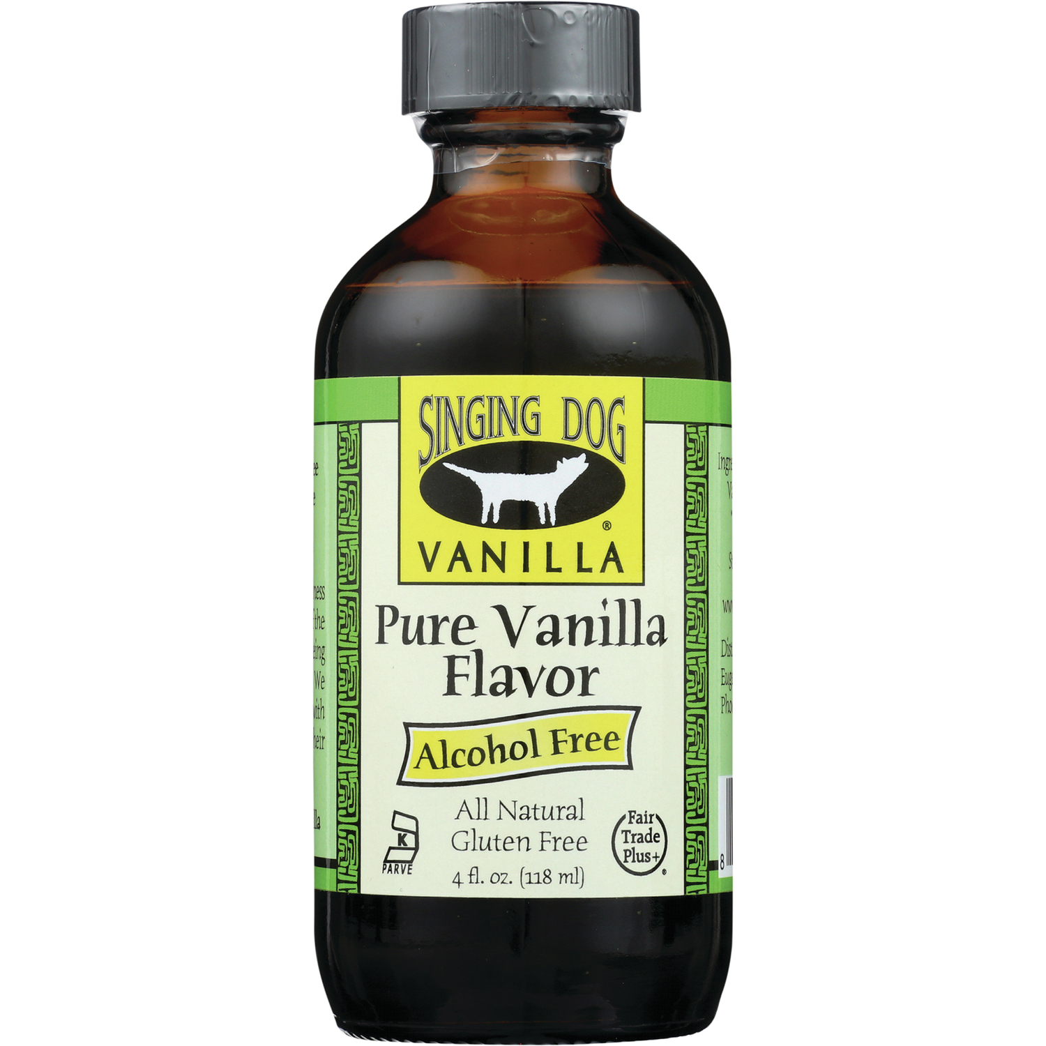 Singing Dog Vanilla Pure Flavor - Alcohol Free | 4 fl oz Liquid