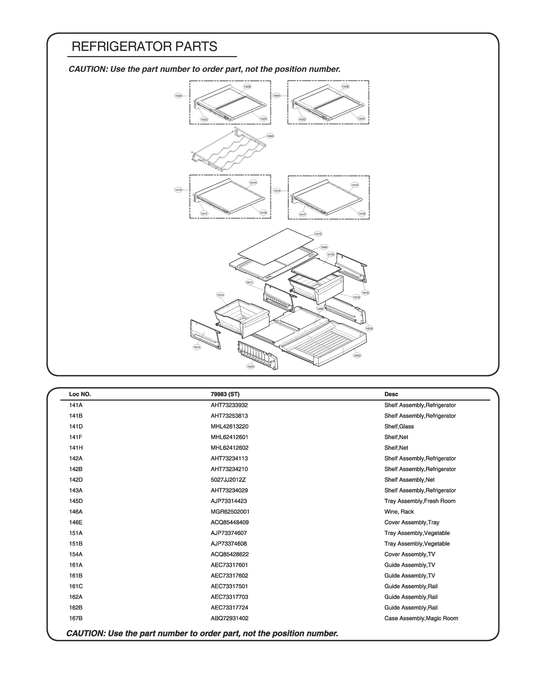REFRIGERATOR PARTS