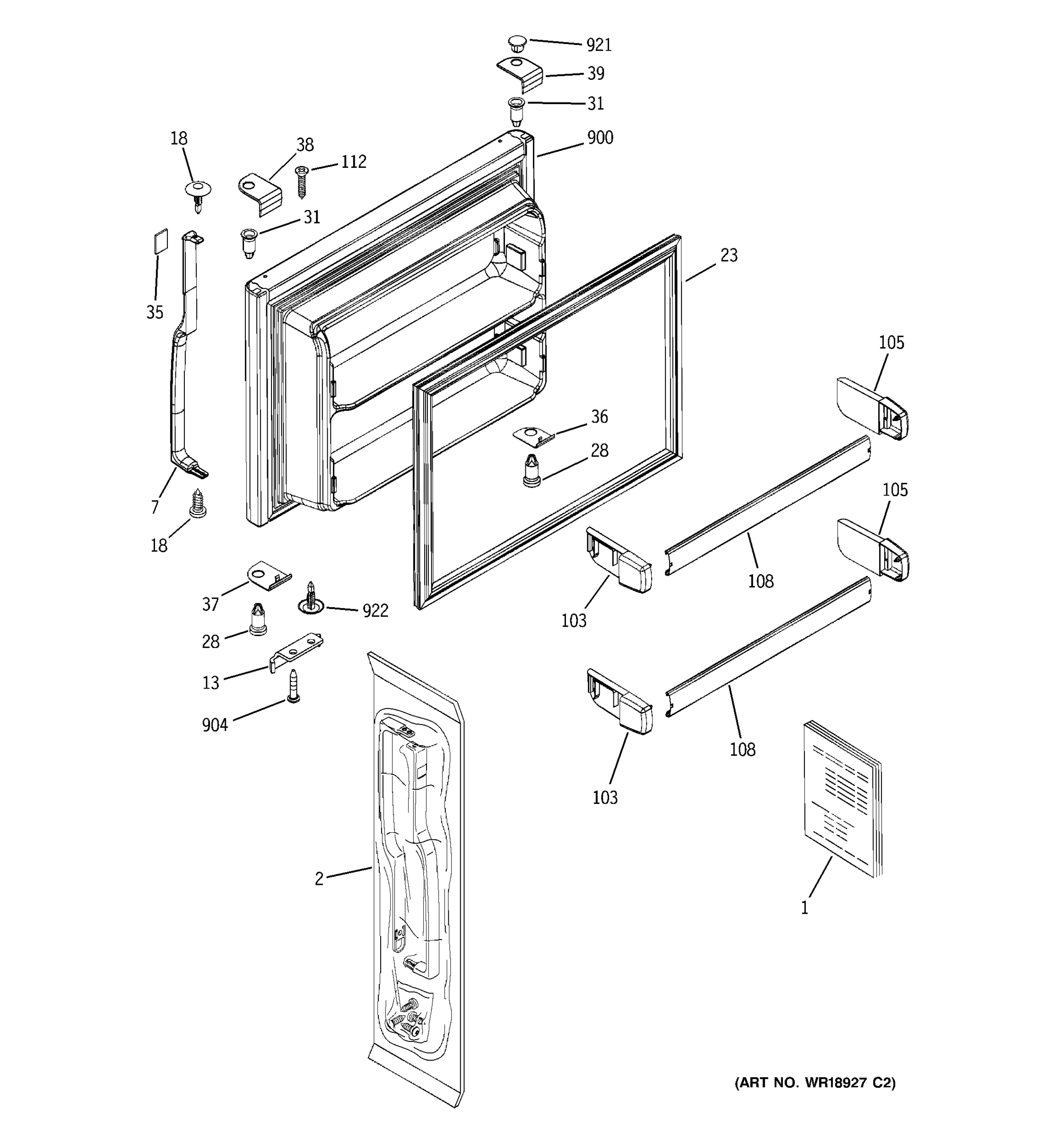 FREEZER DOOR