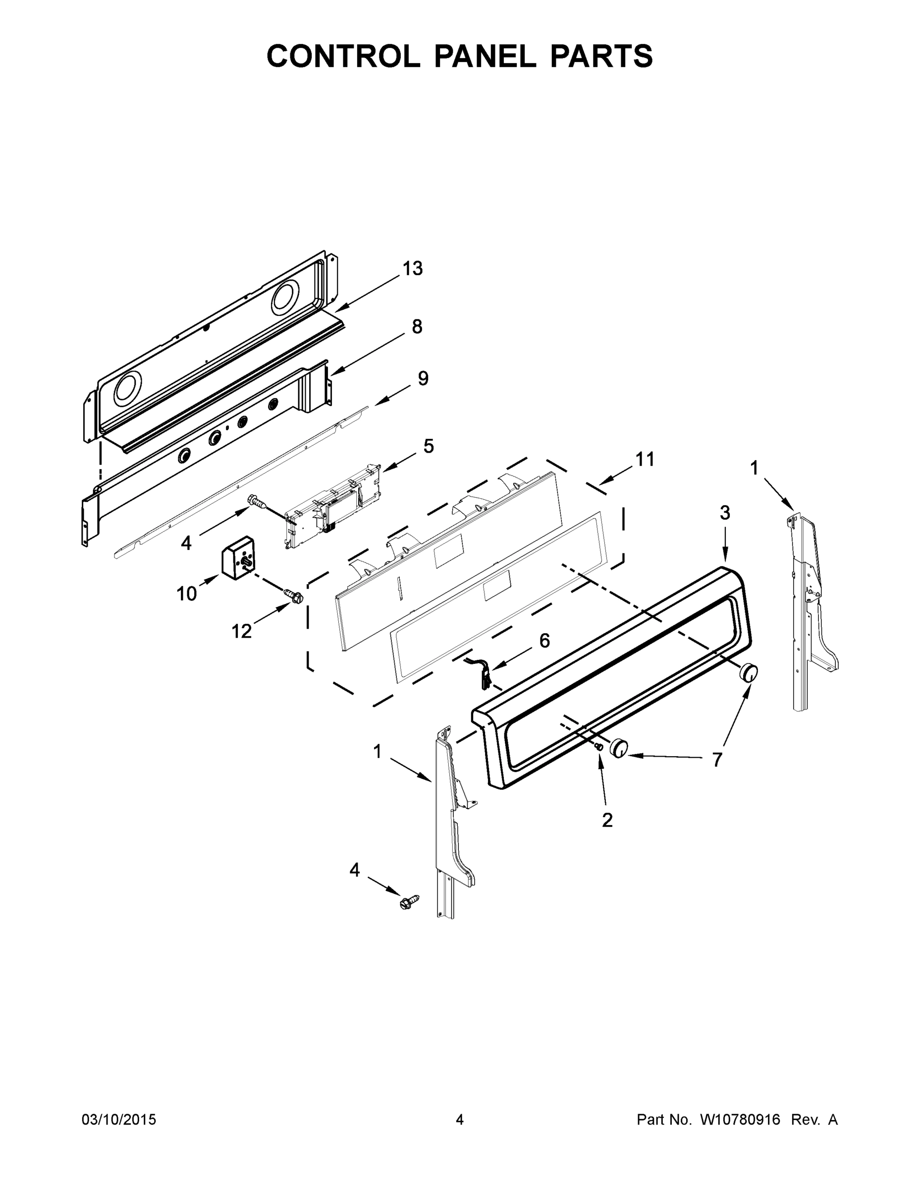 03 - CONTROL PANEL PARTS