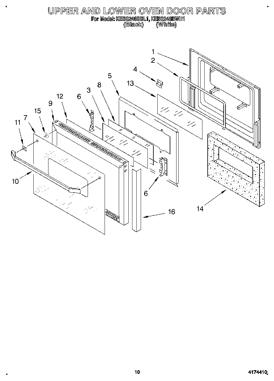 06 - UPPER AND LOWER OVEN DOOR