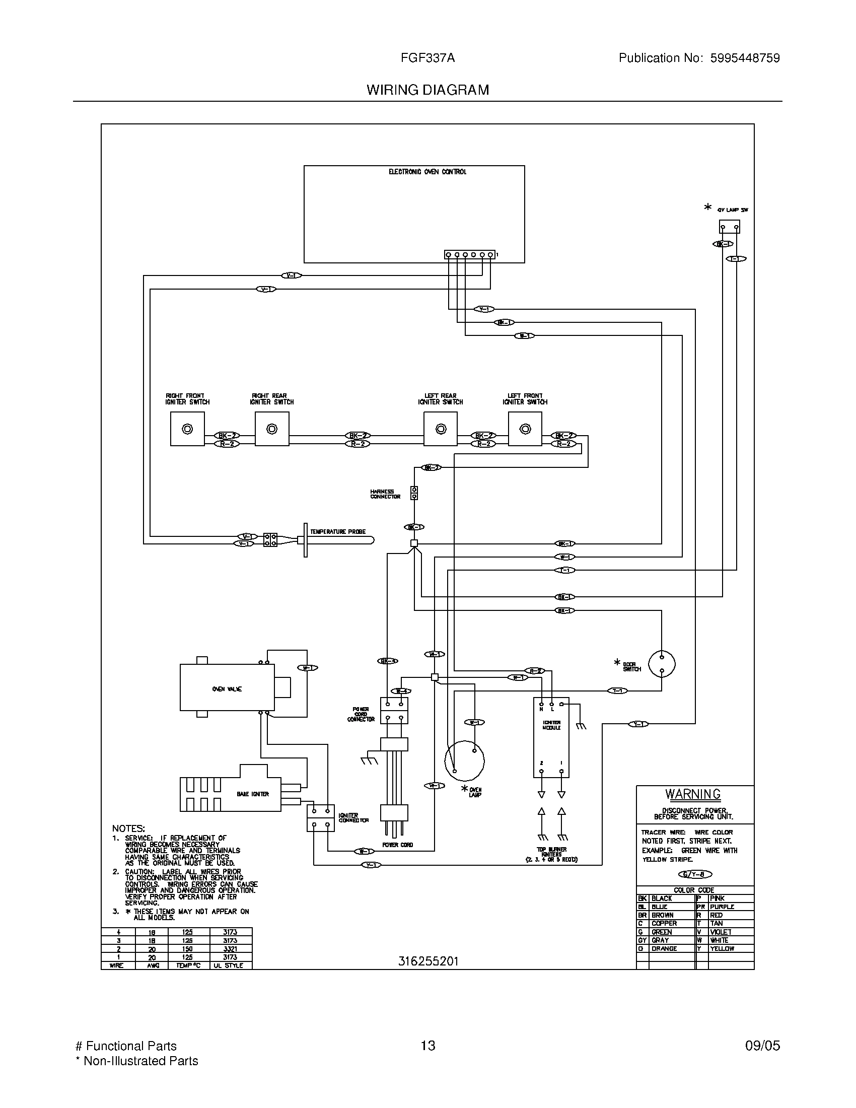 13 - WIRING DIAGRAM