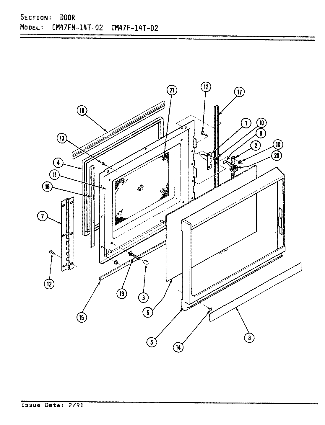 03 - DOOR PARTS (CM47F-14T-02)