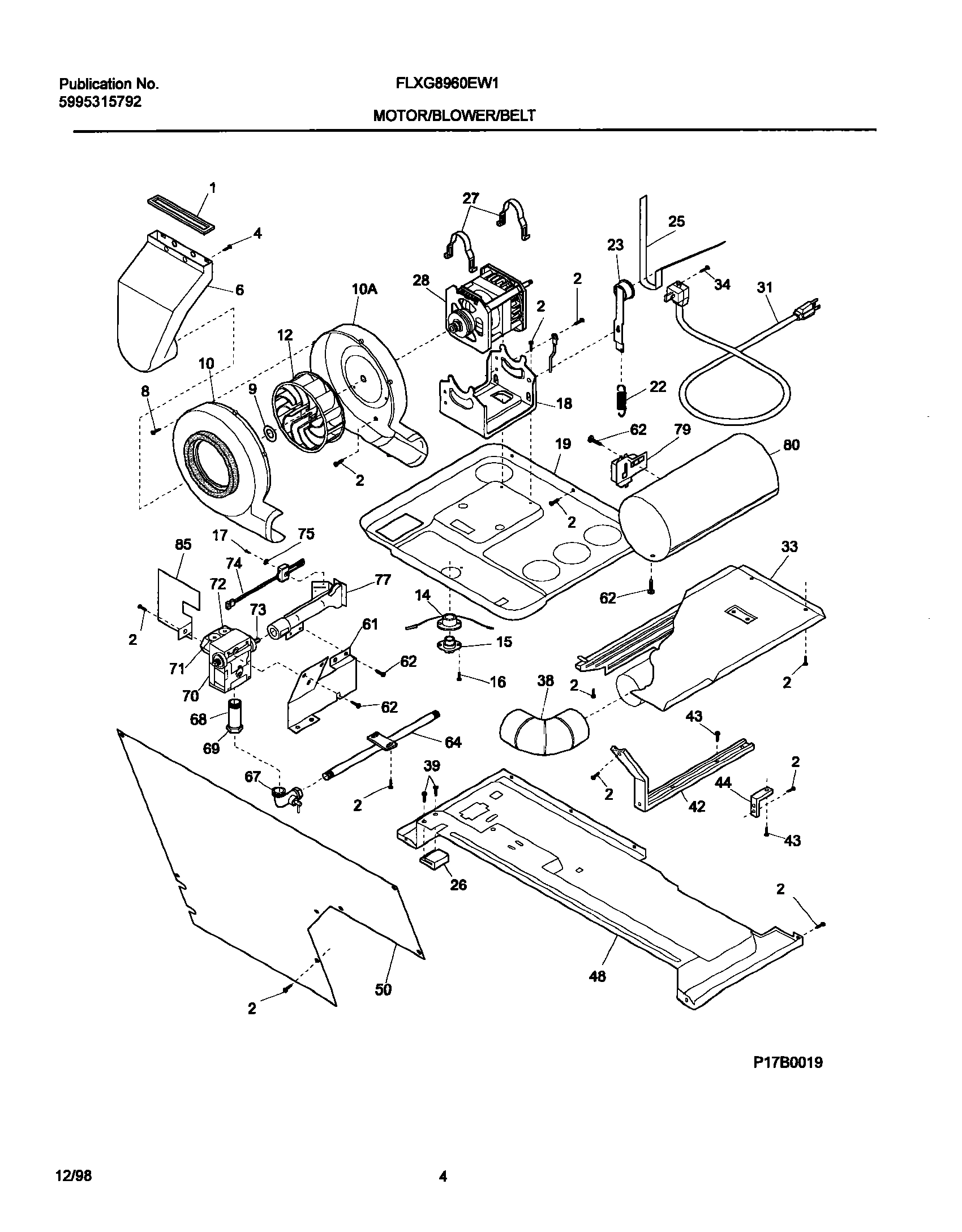 05 - MOTOR/BLOWER/BELT