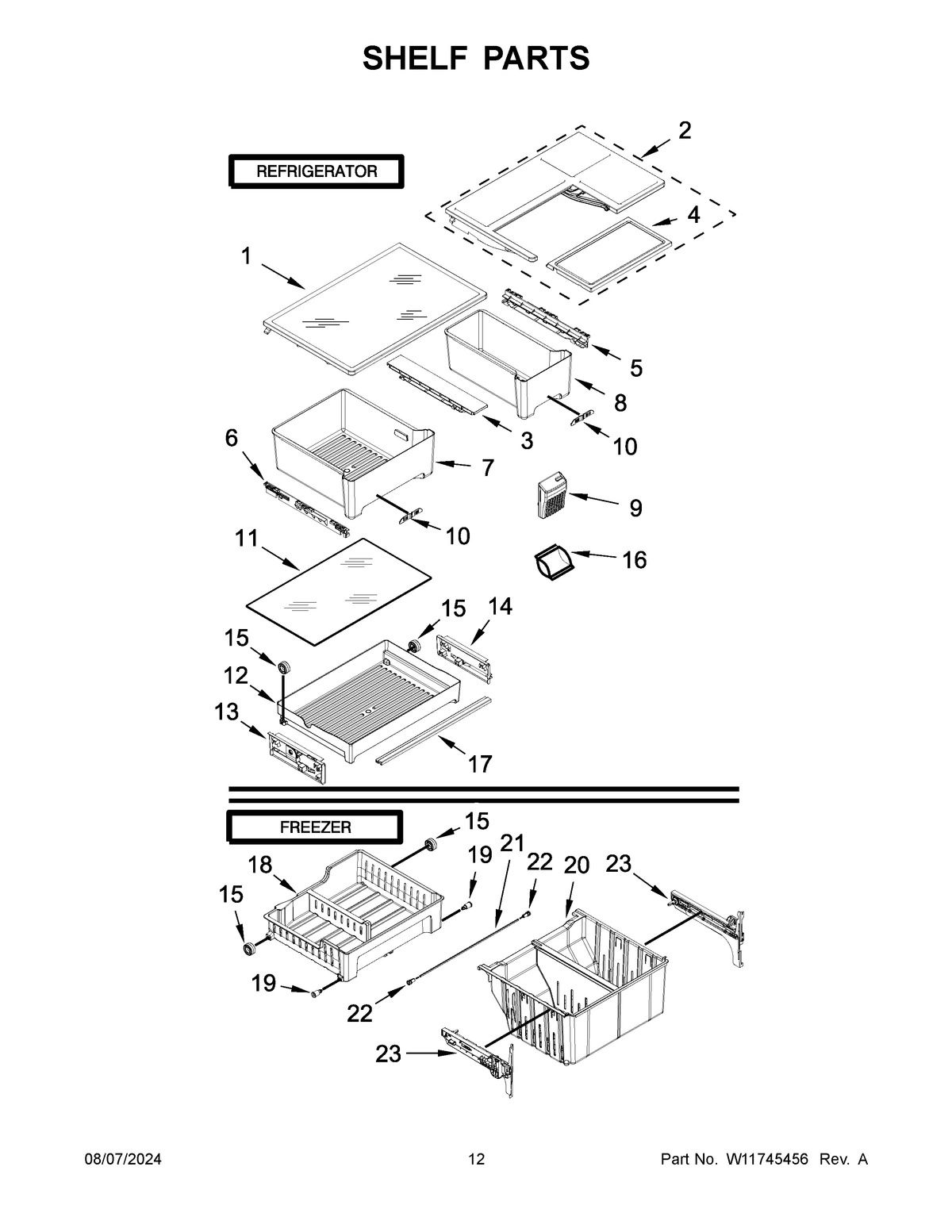 07 - SHELF PARTS