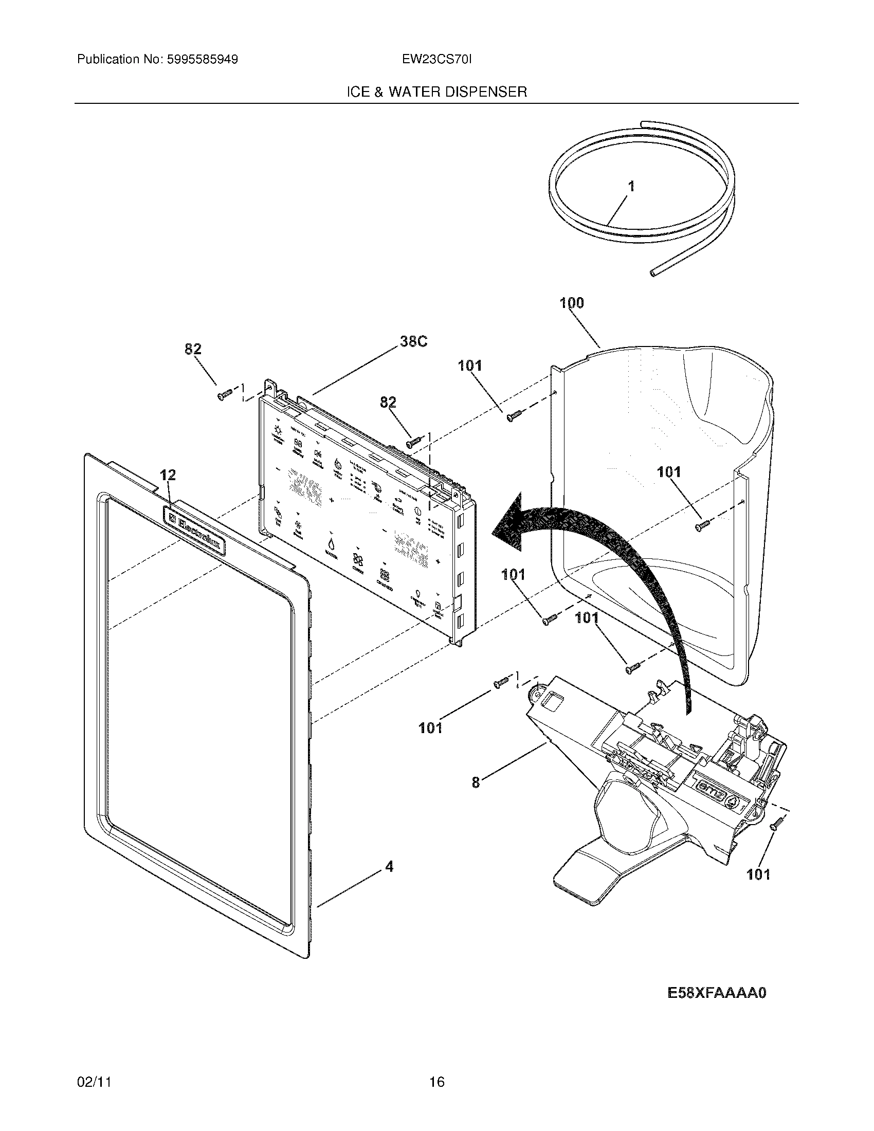 15 - ICE & WATER DISPENSER
