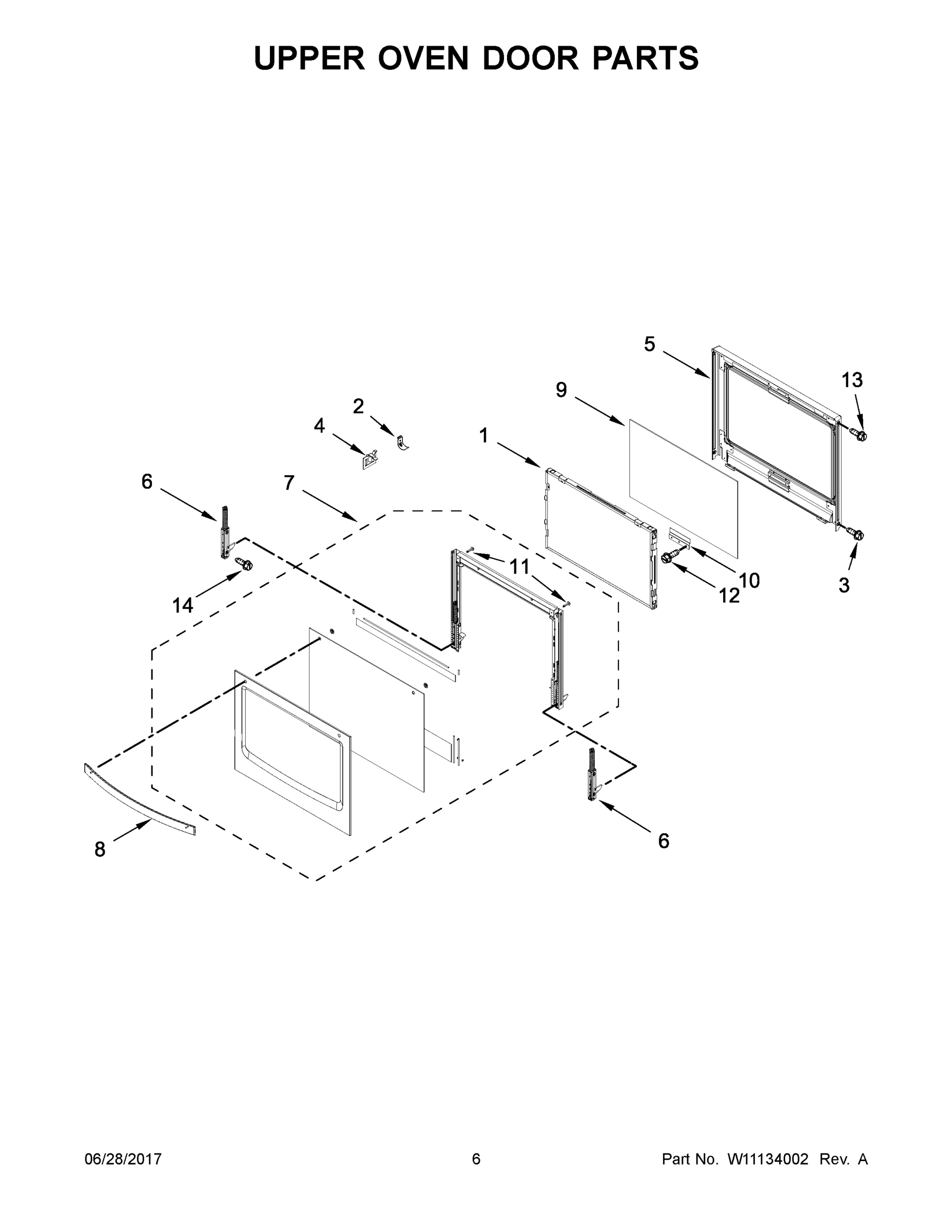 04 - UPPER OVEN DOOR PARTS