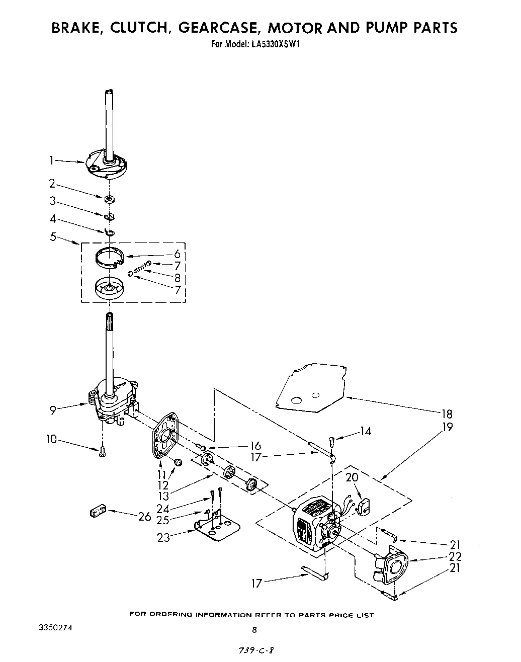 06 - BRAKE, CLUTCH, GEARCASE, MOTOR AND PUMP