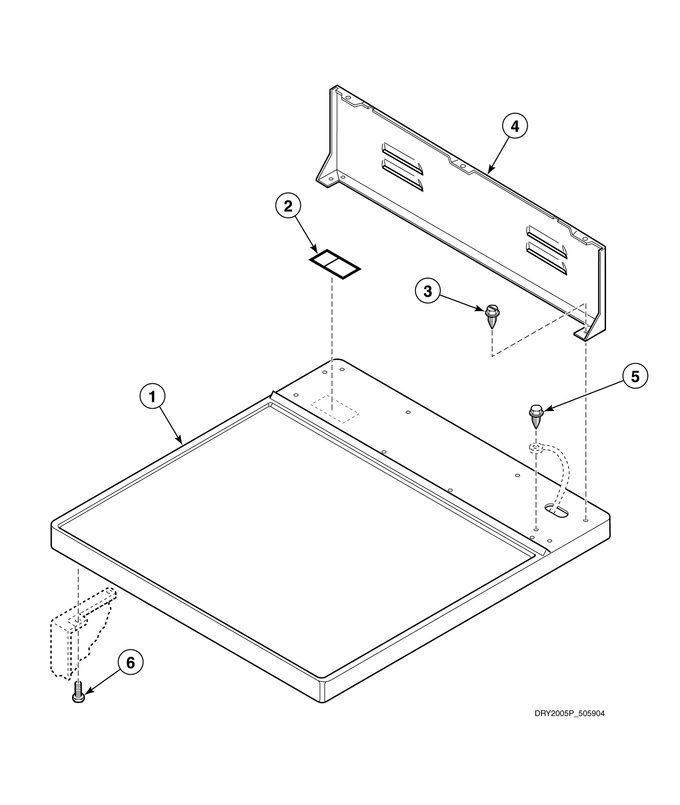 Cabinet Top And Control Hood Back Panel