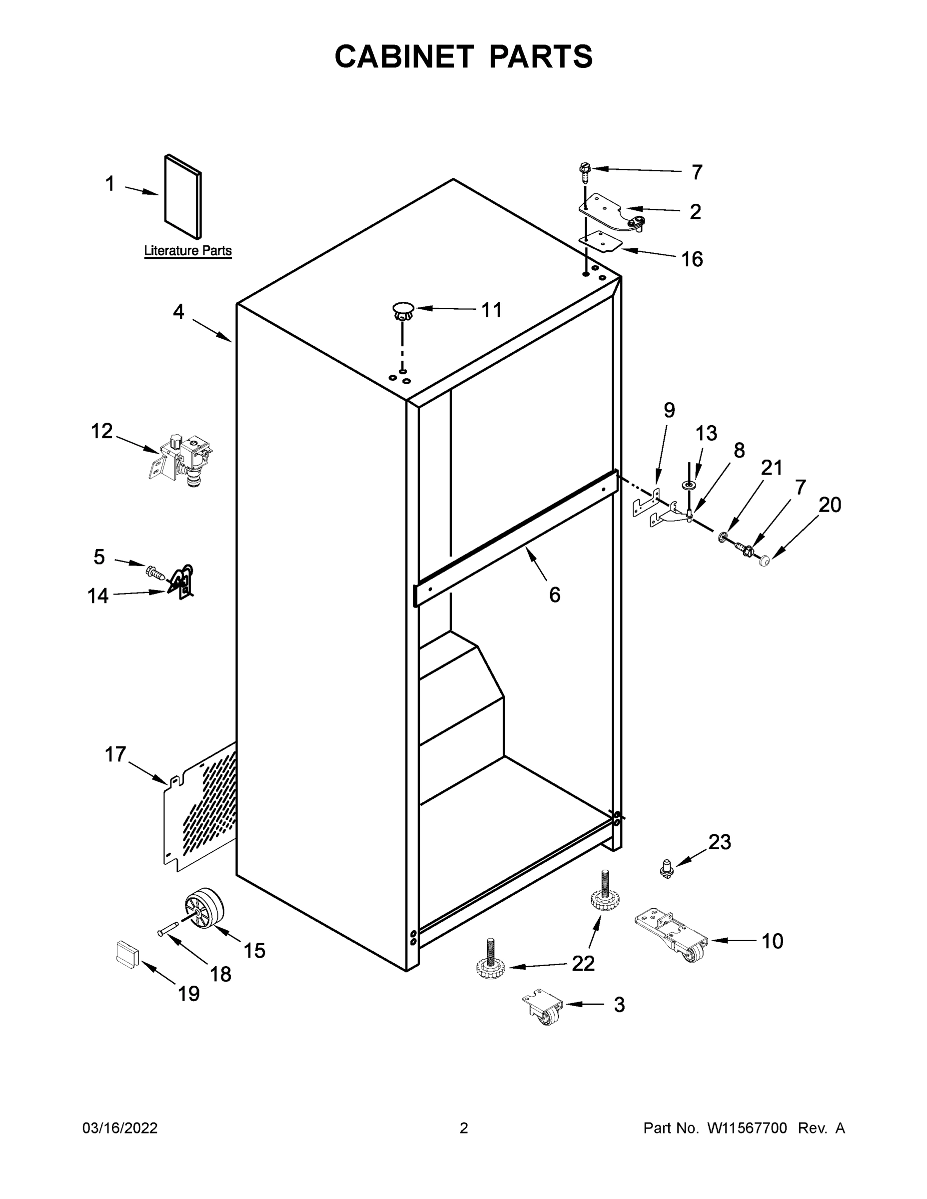 02 - CABINET PARTS