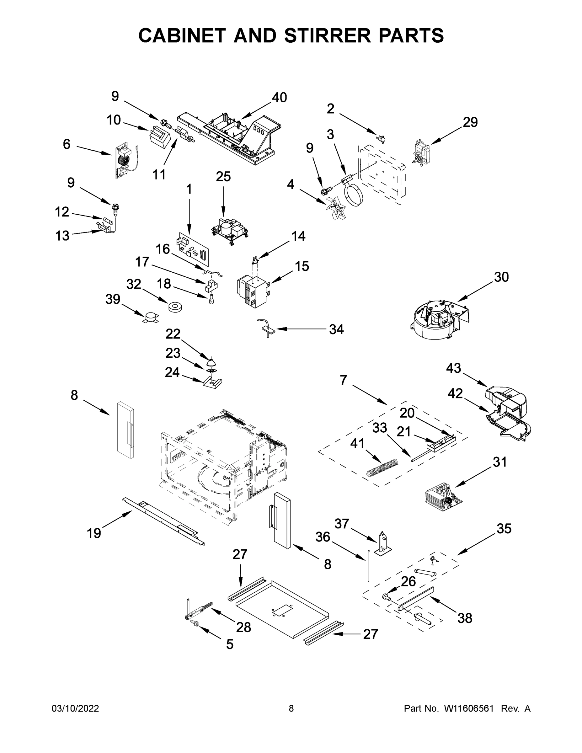 05 - CABINET AND STIRRER PARTS