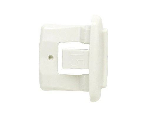 WD12X10304 GE Dishwasher White Rack Slide End