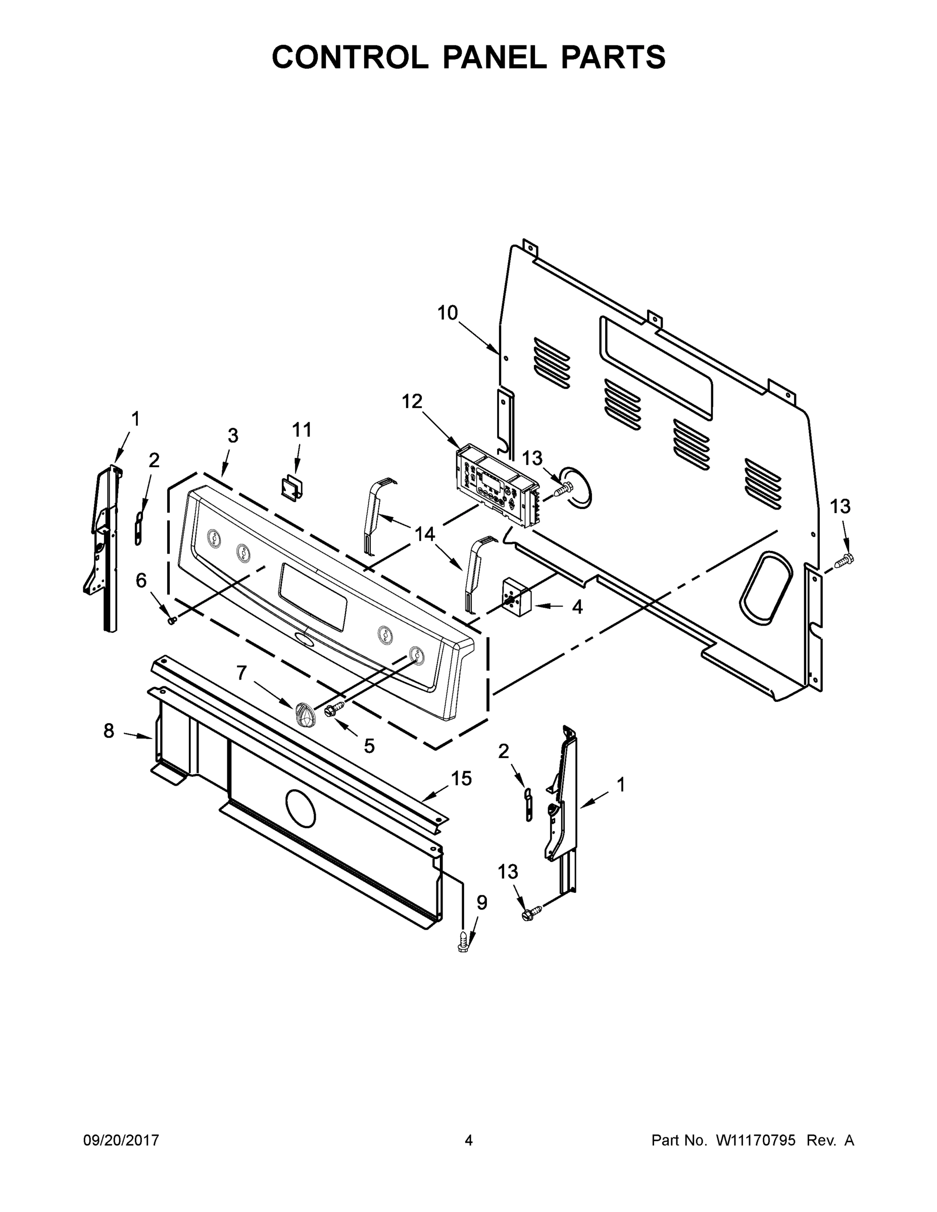 03 - CONTROL PANEL PARTS