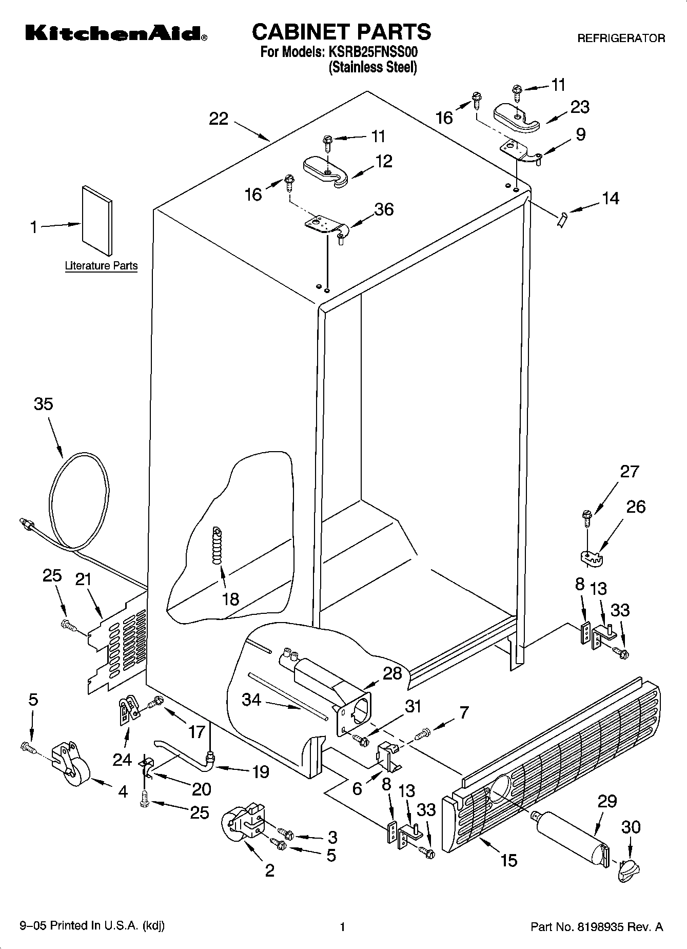 01 - CABINET PARTS