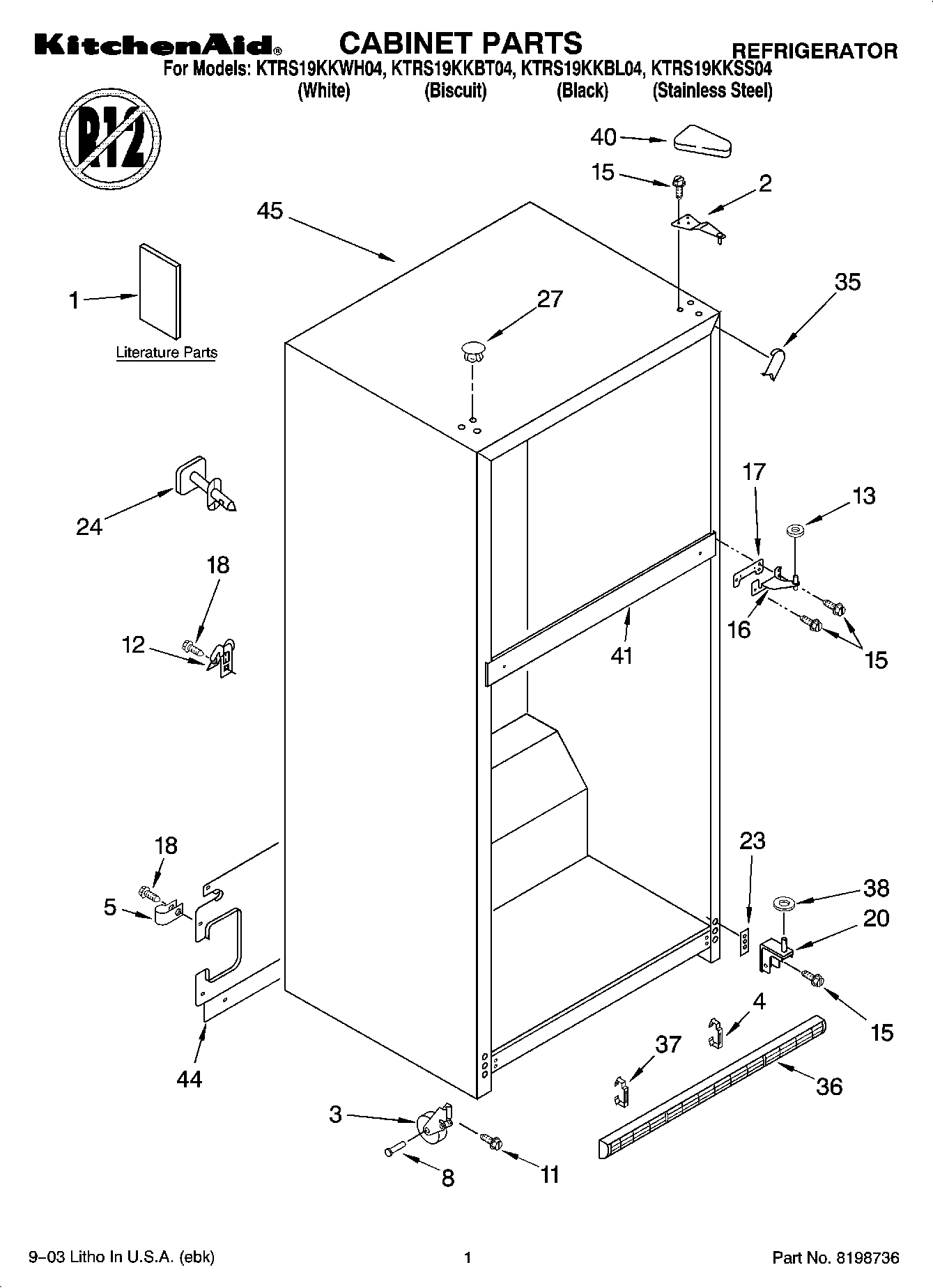01 - CABINET PARTS