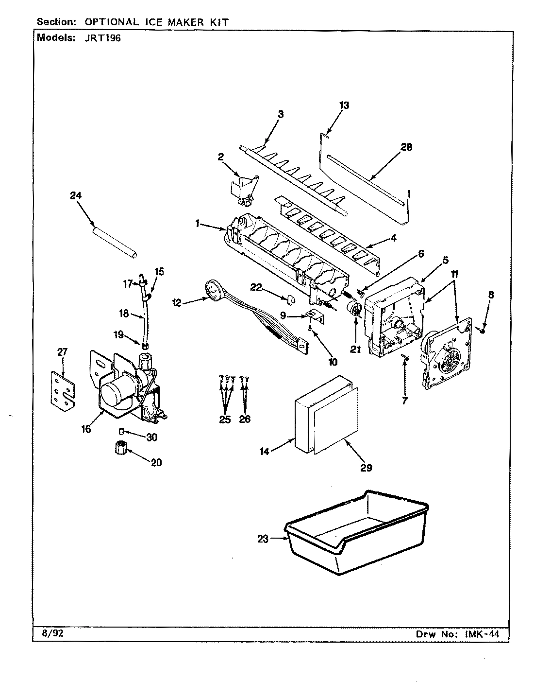 05 - OPTIONAL ICE MAKER KIT - IMT106