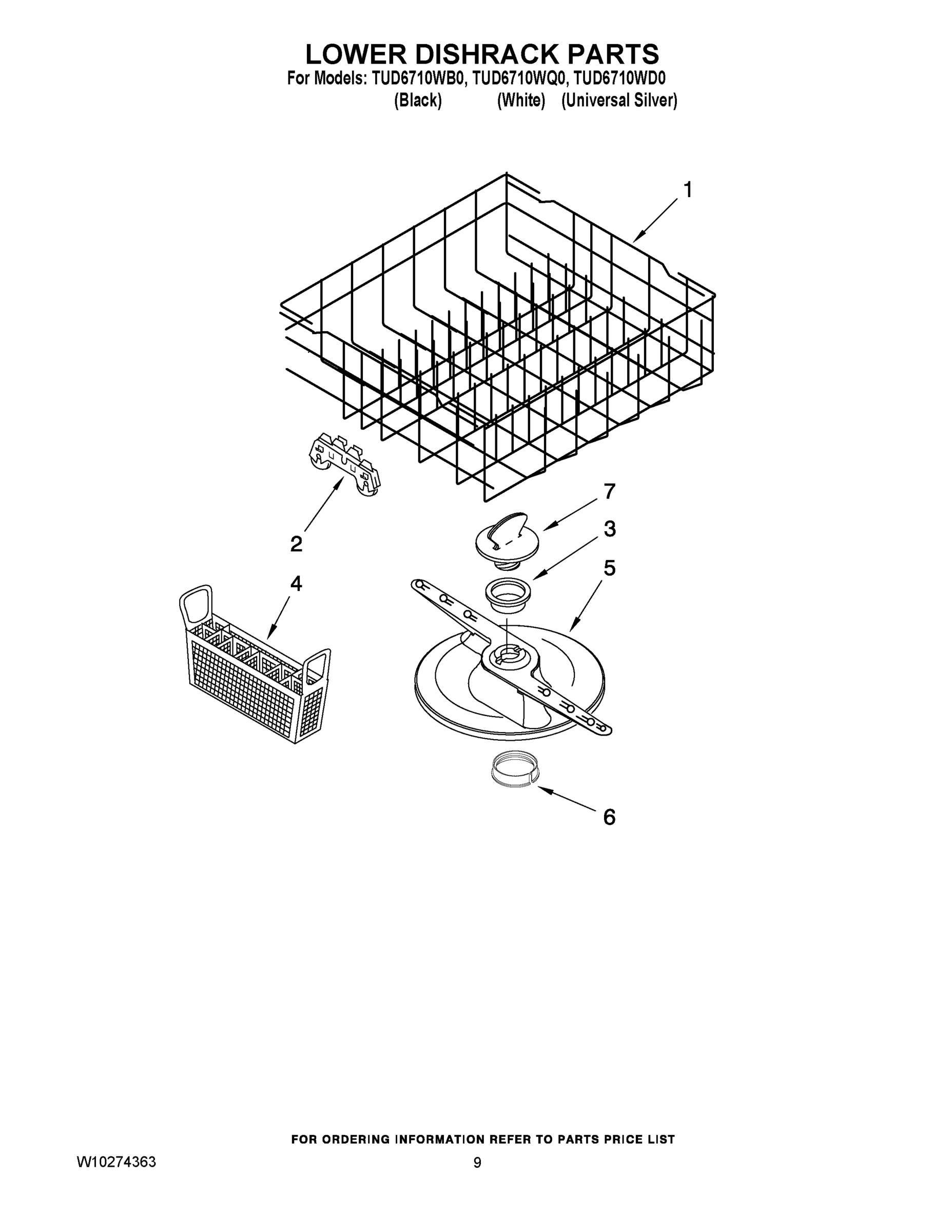 06 - LOWER DISHRACK PARTS